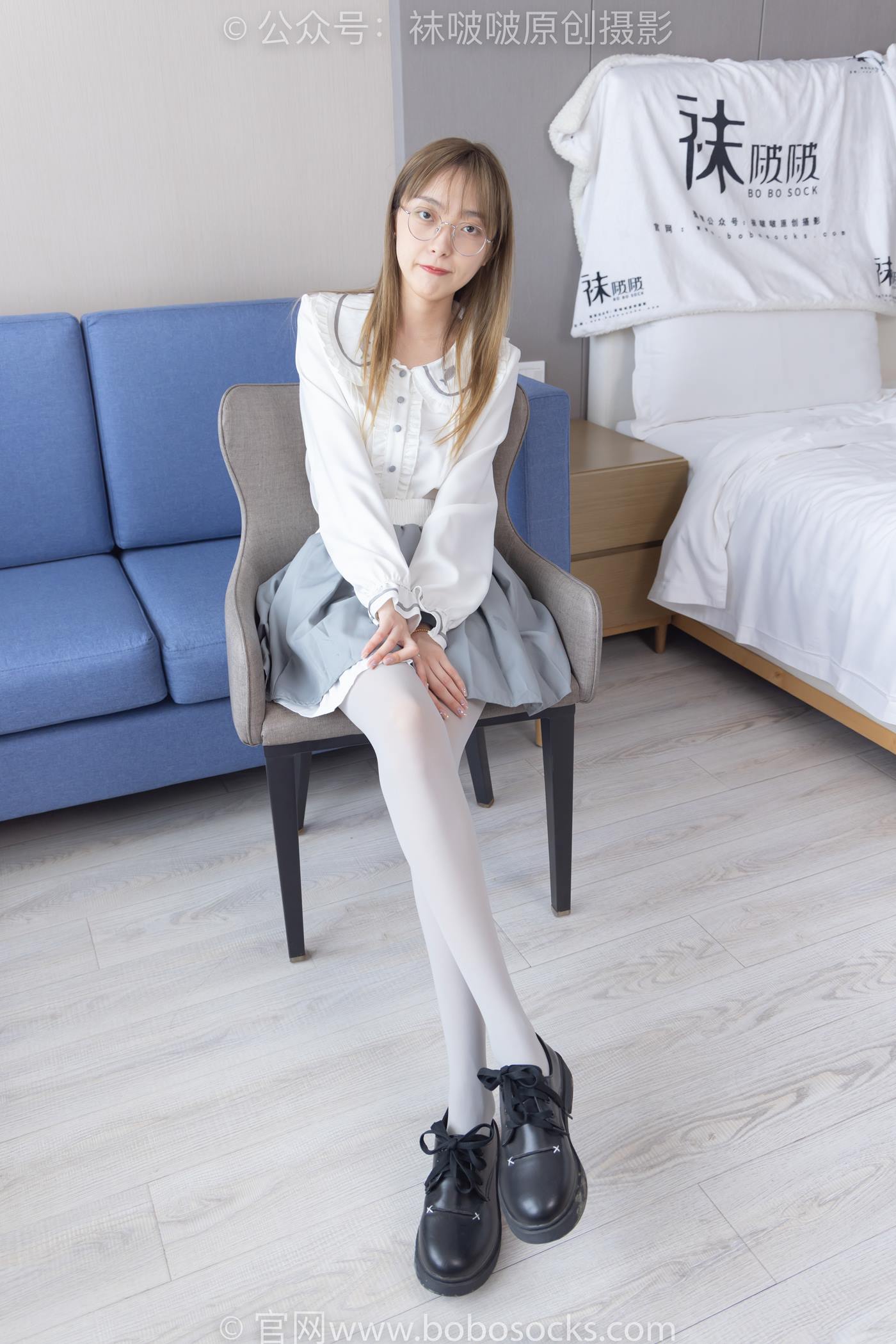 图片[40]-[BoBoSocks袜啵啵]NO.213 稚予-黑皮鞋、厚灰丝[140P] – 速更版-美库