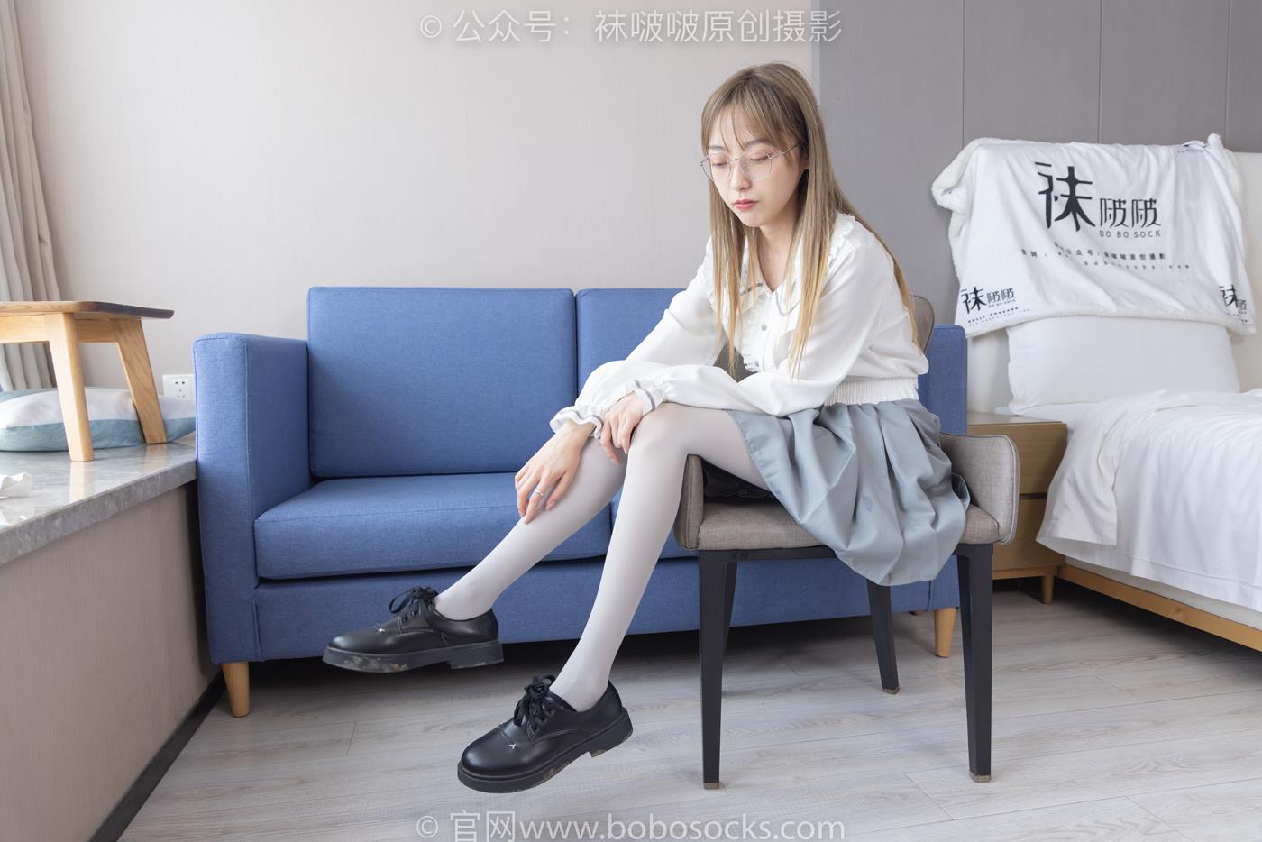 图片[44]-[BoBoSocks袜啵啵]NO.213 稚予-黑皮鞋、厚灰丝[140P] – 速更版-美库