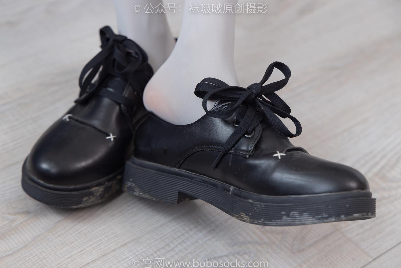 图片[48]-[BoBoSocks袜啵啵]NO.213 稚予-黑皮鞋、厚灰丝[140P] – 速更版-美库
