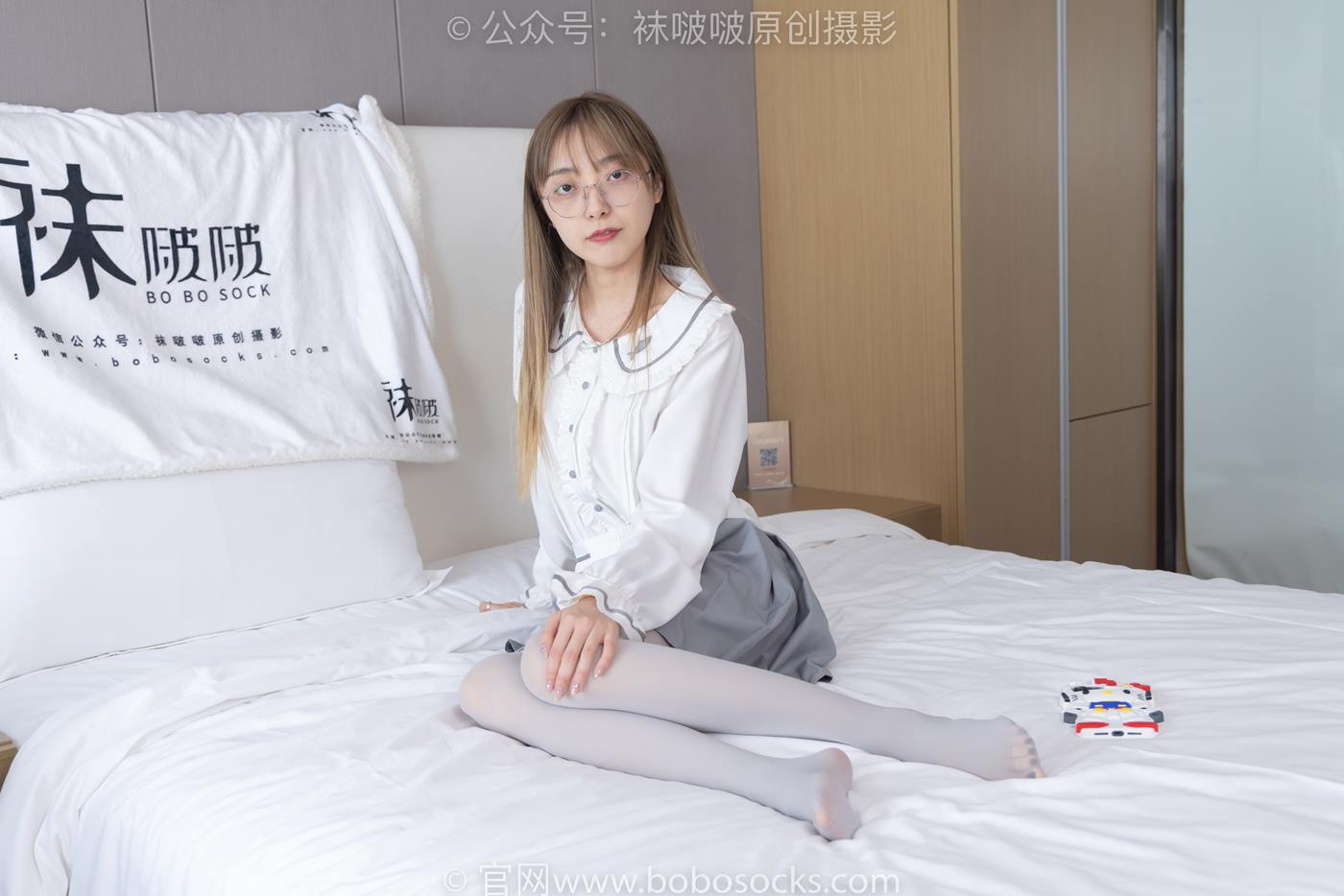 图片[66]-[BoBoSocks袜啵啵]NO.213 稚予-黑皮鞋、厚灰丝[140P] – 速更版-美库