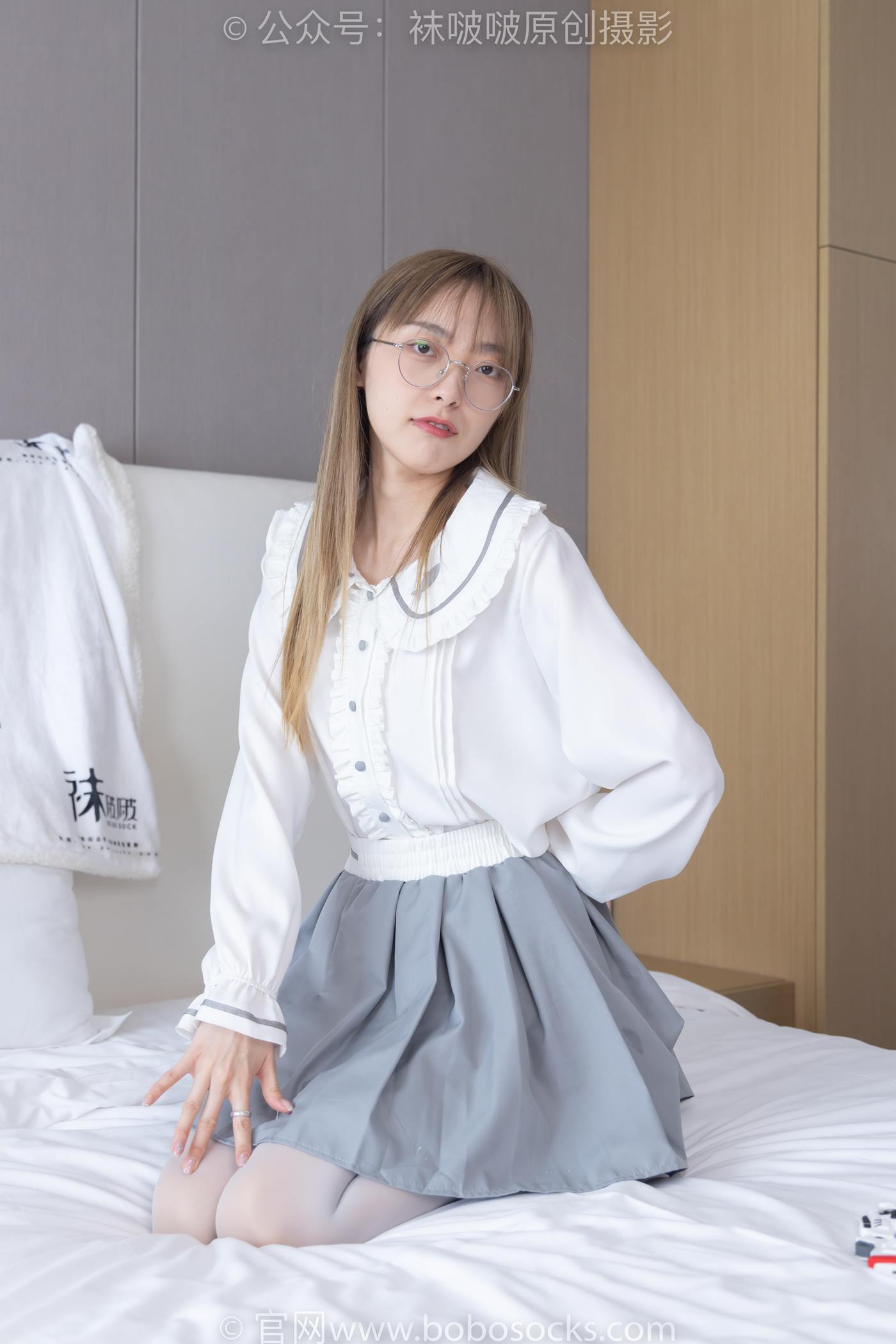 图片[71]-[BoBoSocks袜啵啵]NO.213 稚予-黑皮鞋、厚灰丝[140P] – 速更版-美库