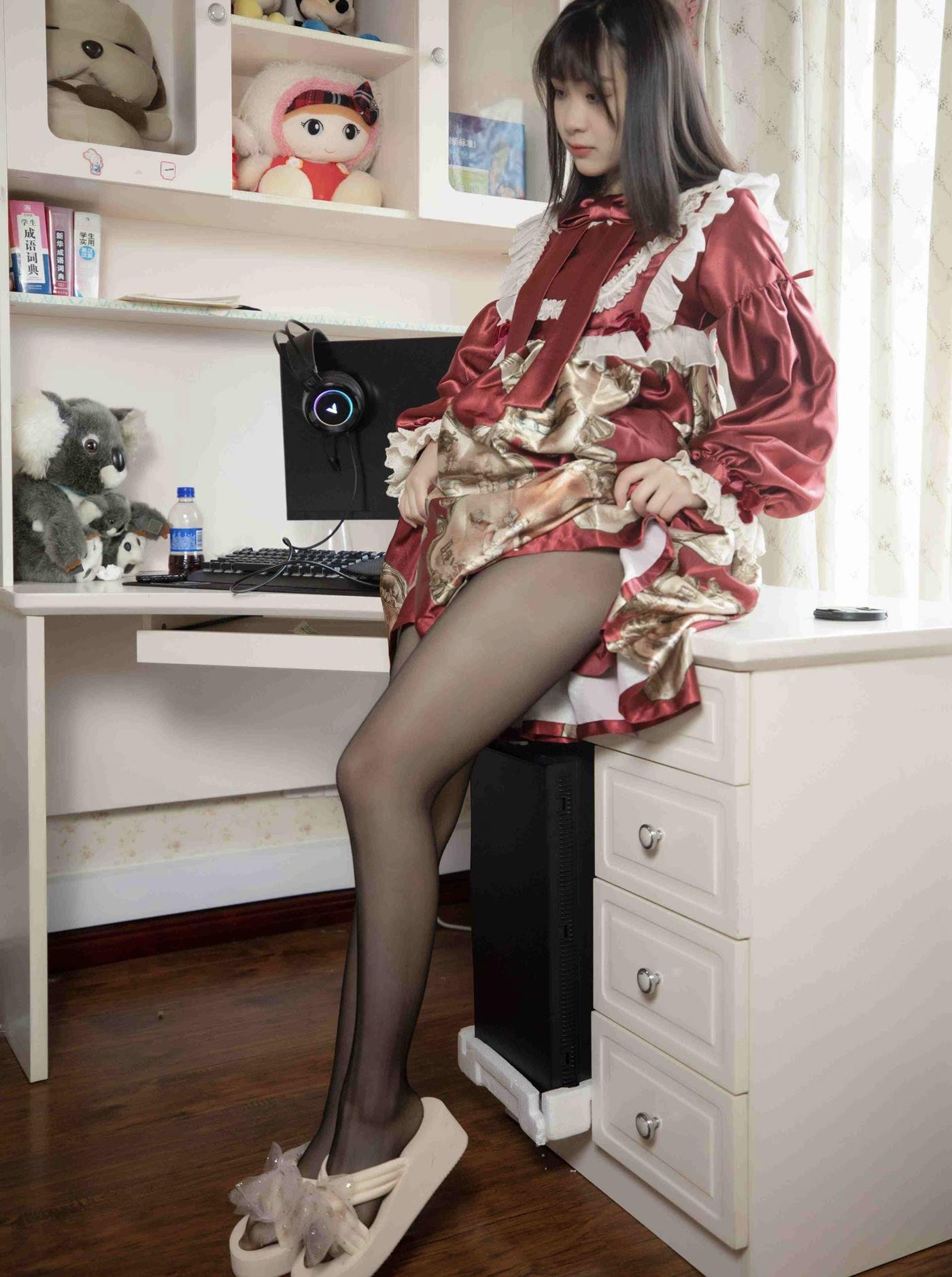 图片[16]-幻琪琪  – 红色Lolita 黑丝[47P] – 速更版-美库