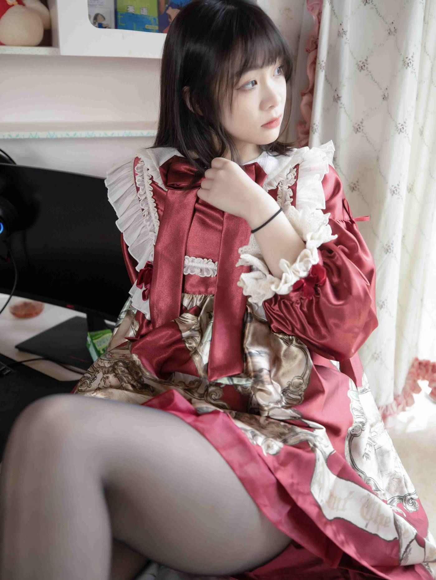 图片[24]-幻琪琪  – 红色Lolita 黑丝[47P] – 速更版-美库