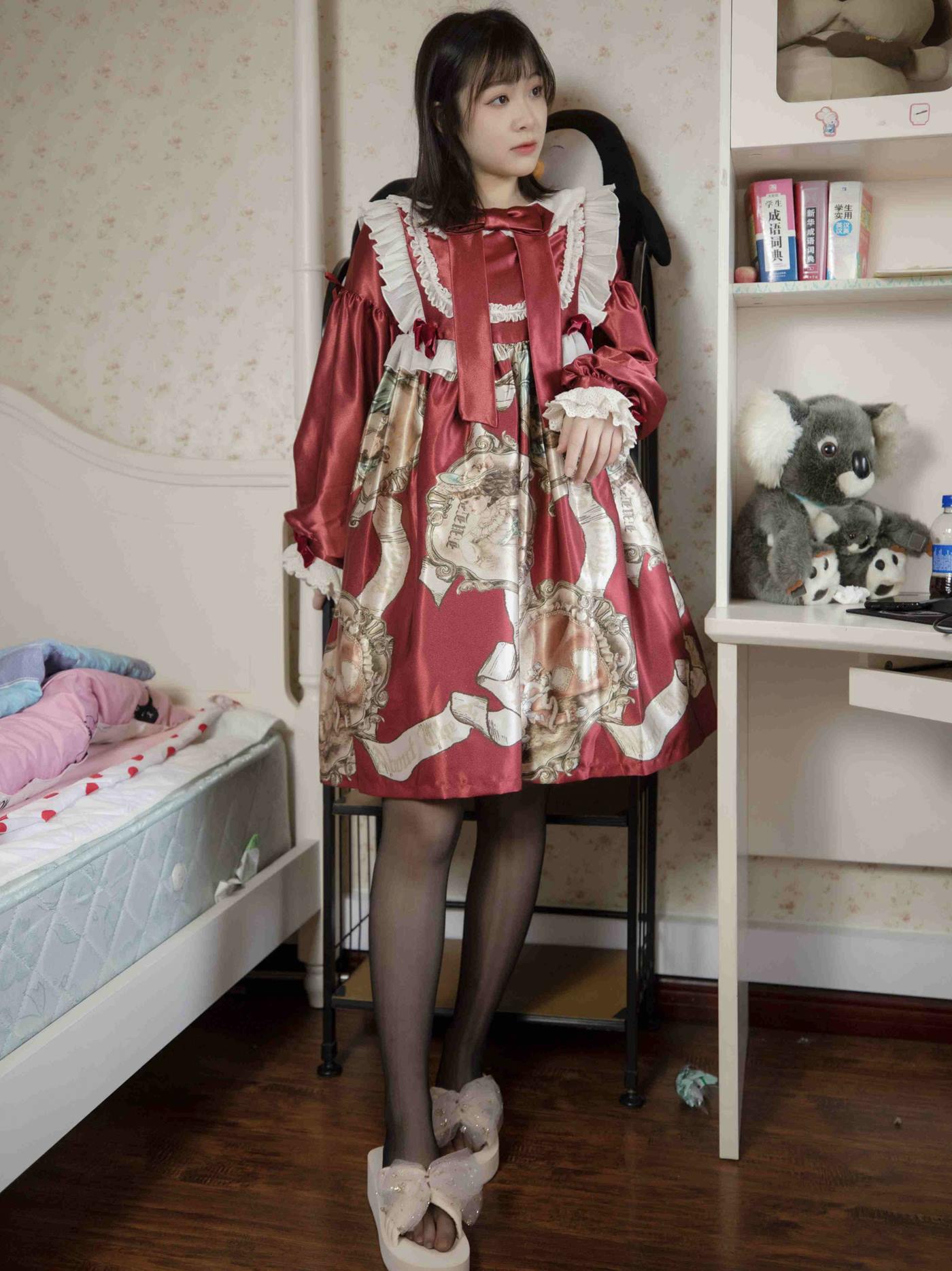 图片[32]-幻琪琪  – 红色Lolita 黑丝[47P] – 速更版-美库