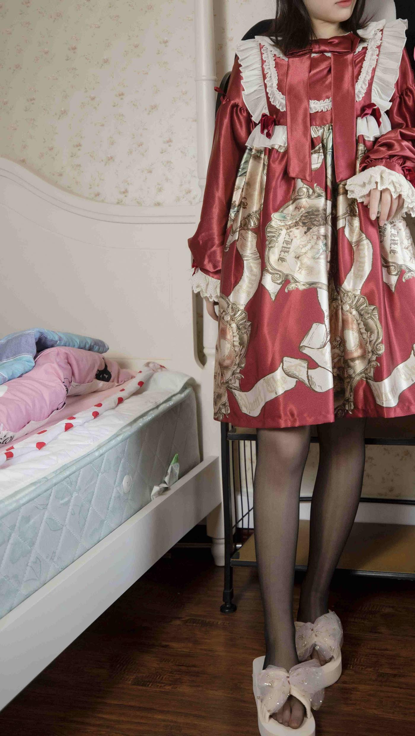 图片[43]-幻琪琪  – 红色Lolita 黑丝[47P] – 速更版-美库