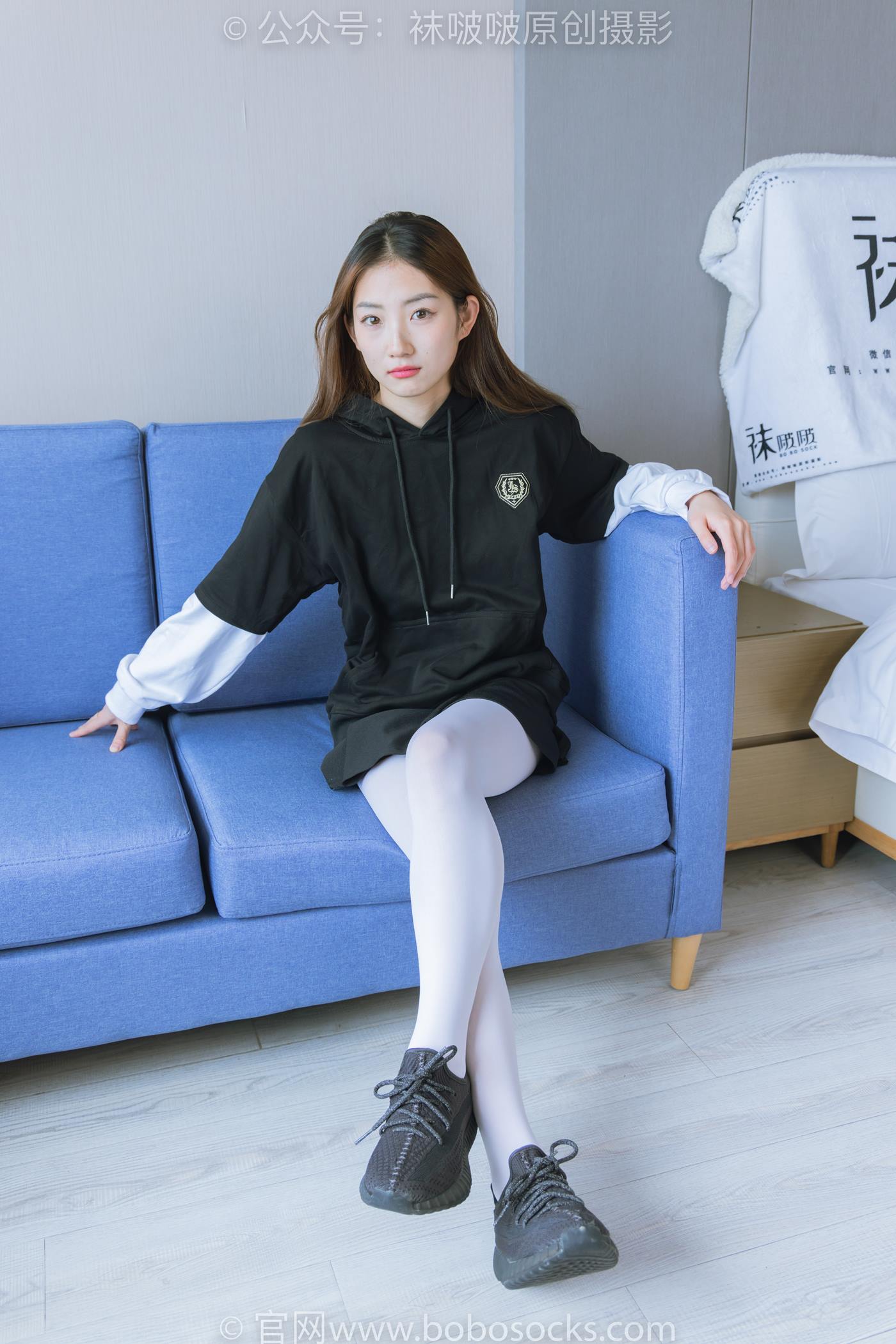 图片[27]-[BoBoSocks袜啵啵]NO.214 小沫-黑色运动鞋、厚白丝[142P] – 速更版-美库