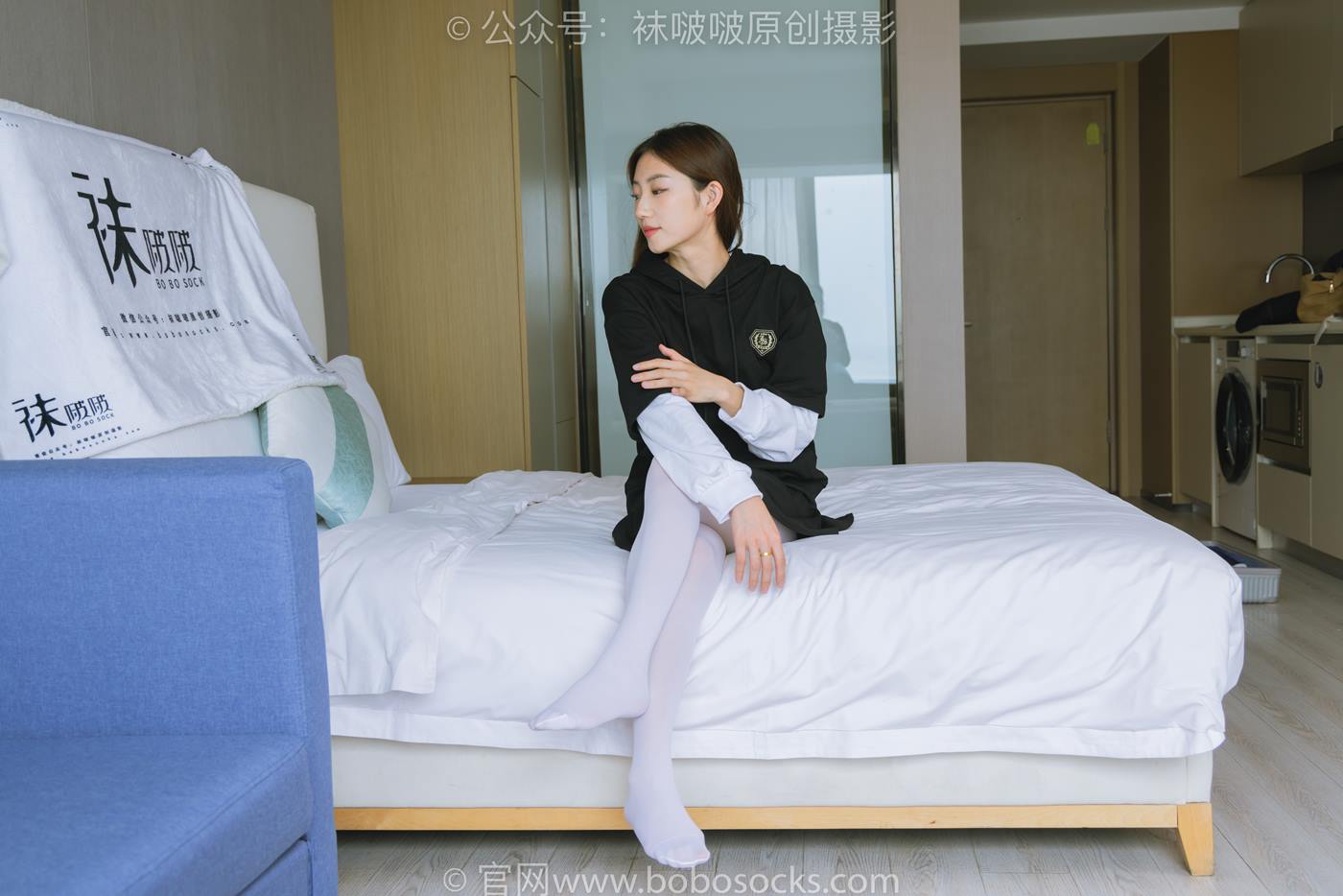 图片[60]-[BoBoSocks袜啵啵]NO.214 小沫-黑色运动鞋、厚白丝[142P] – 速更版-美库