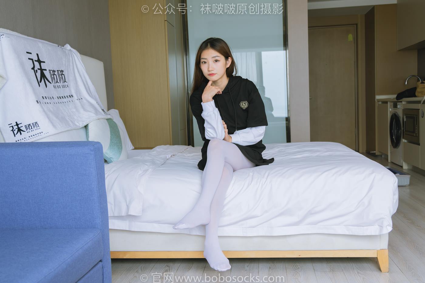 图片[61]-[BoBoSocks袜啵啵]NO.214 小沫-黑色运动鞋、厚白丝[142P] – 速更版-美库