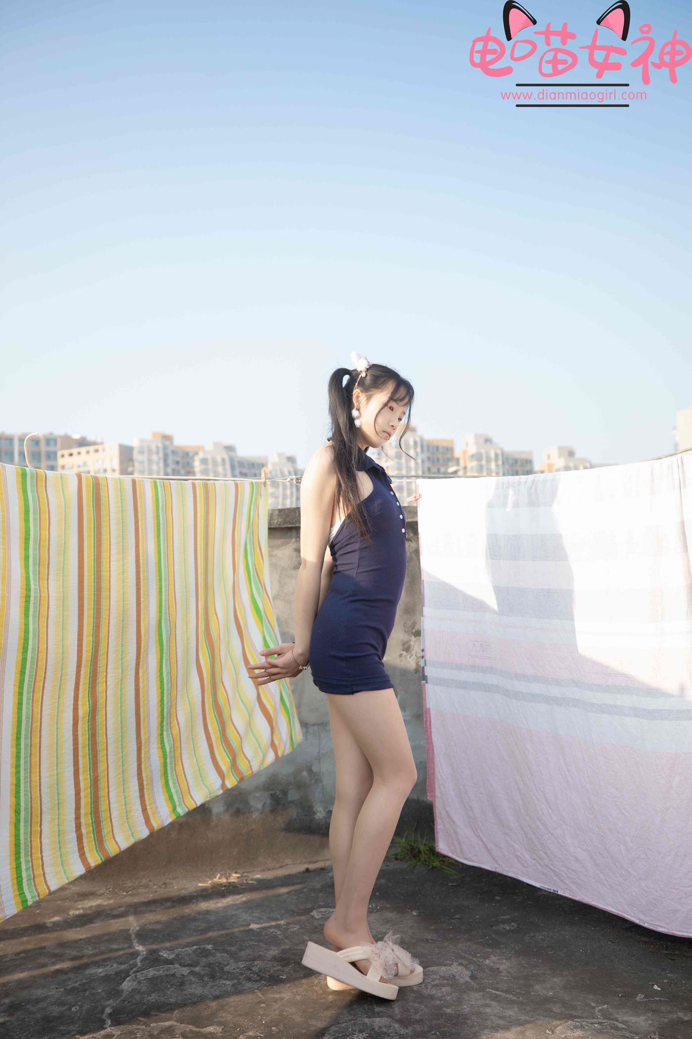 图片[10]-电喵女神 NO.007 灵唯 天台[54P] – 速更版-美库