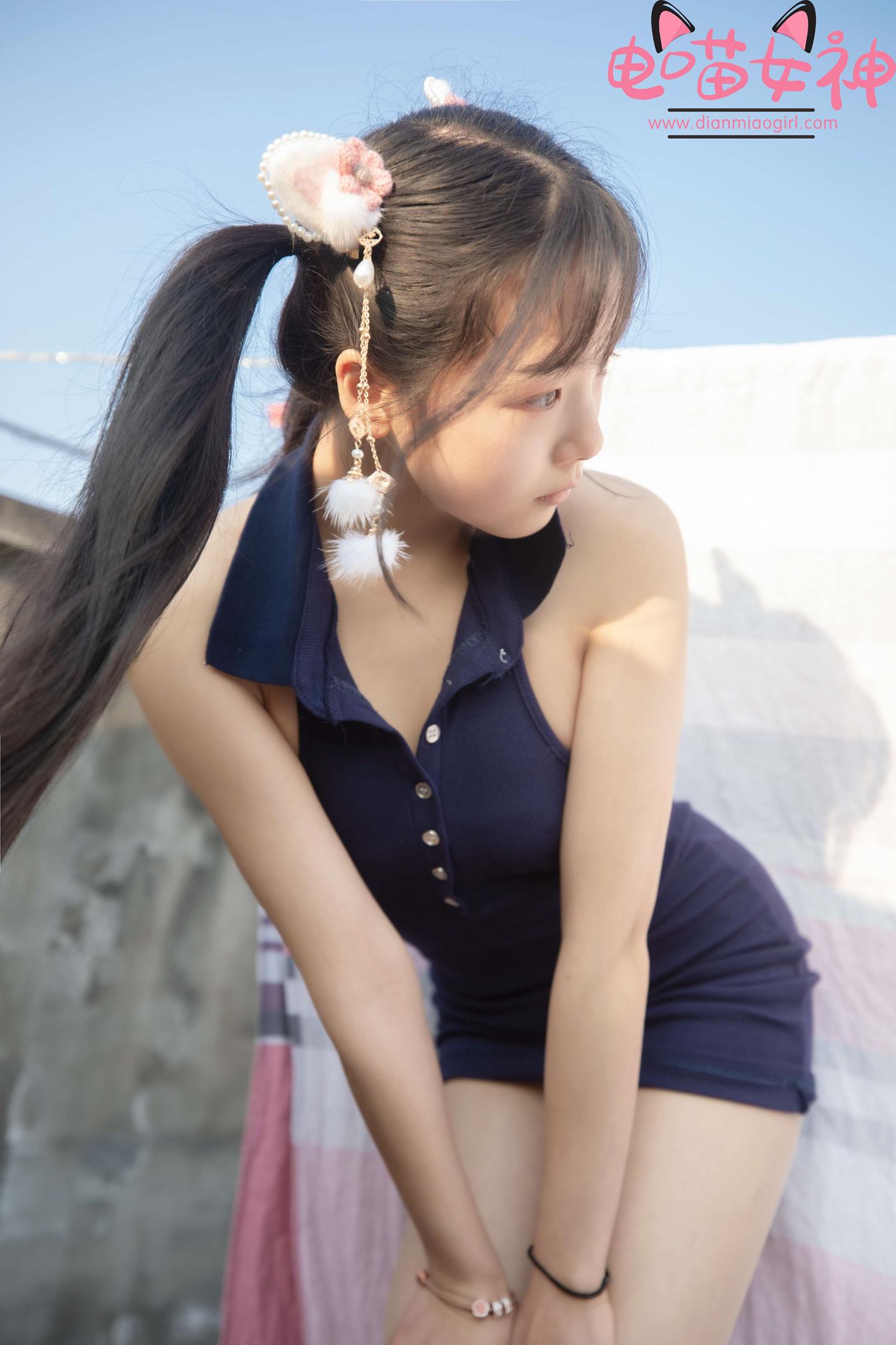 图片[20]-电喵女神 NO.007 灵唯 天台[54P] – 速更版-美库