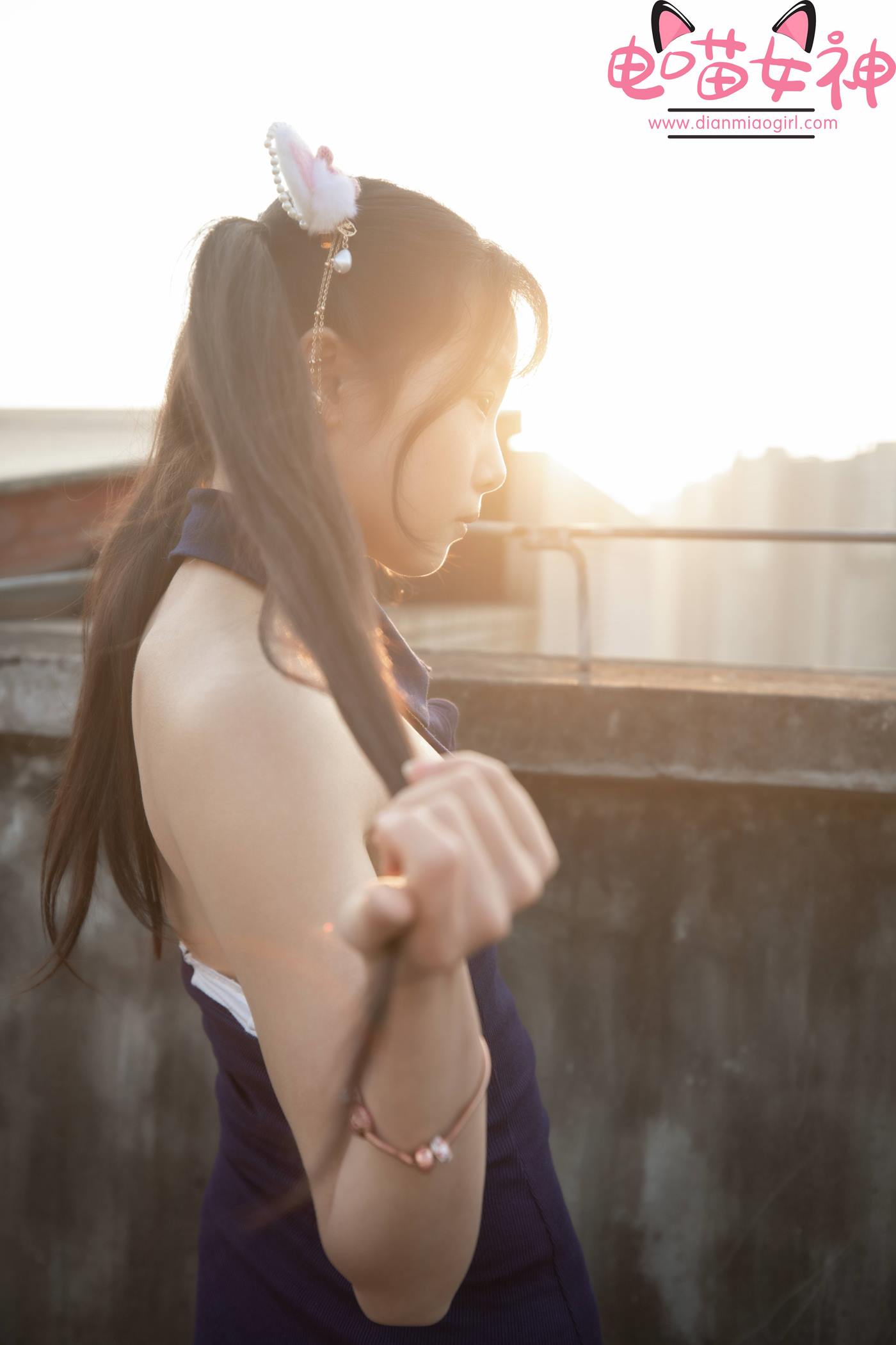 图片[41]-电喵女神 NO.007 灵唯 天台[54P] – 速更版-美库