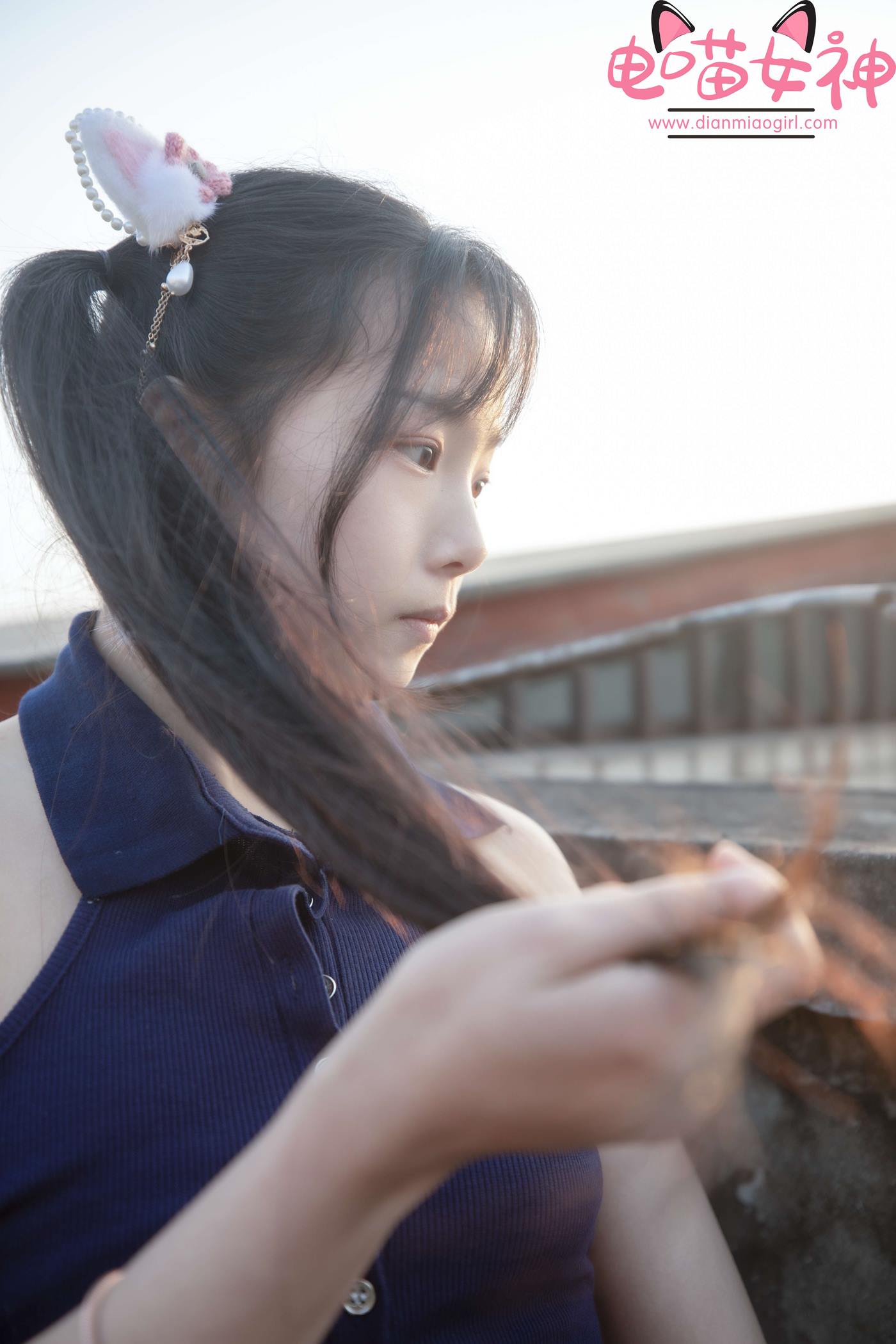 图片[42]-电喵女神 NO.007 灵唯 天台[54P] – 速更版-美库