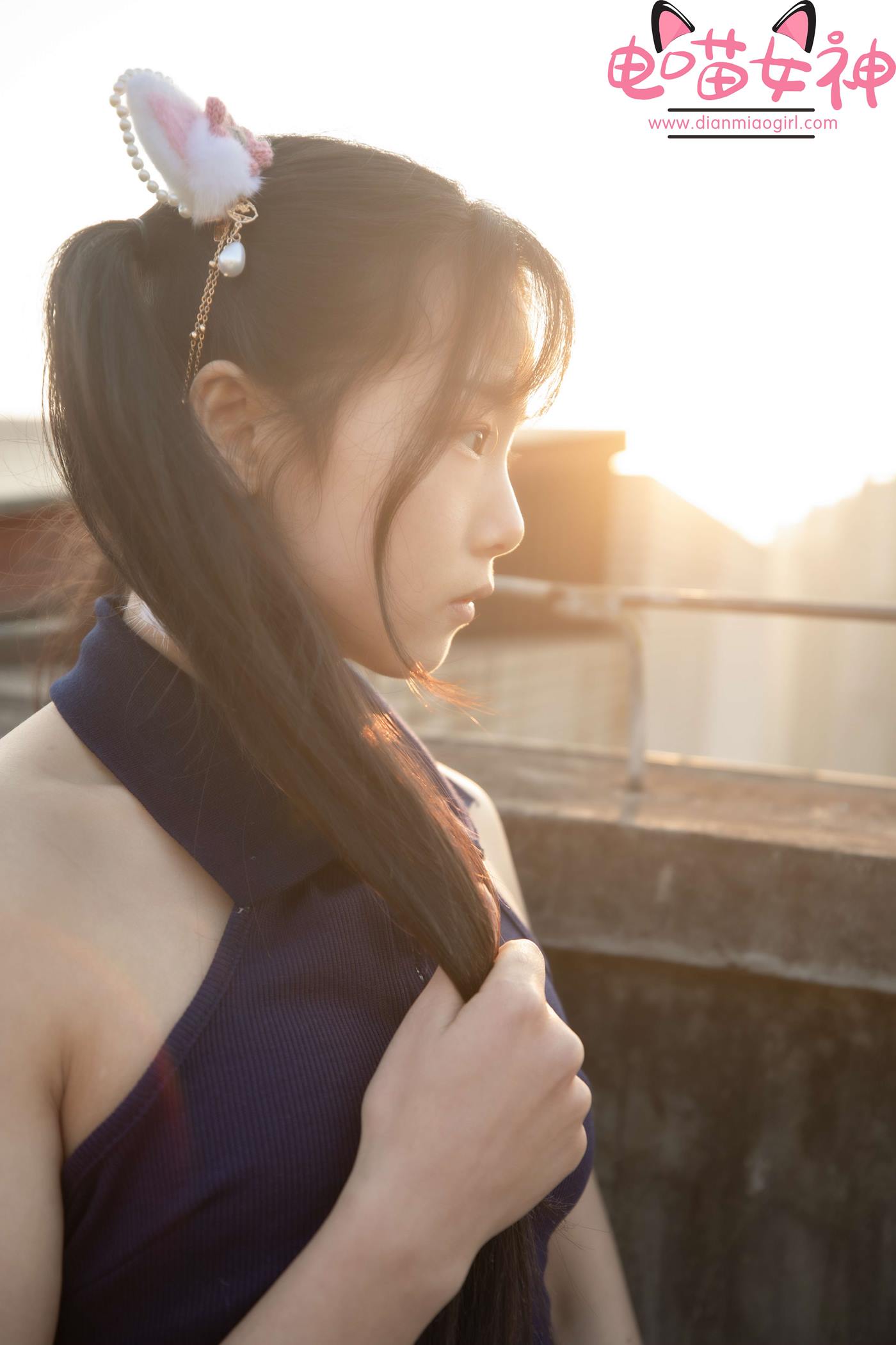 图片[43]-电喵女神 NO.007 灵唯 天台[54P] – 速更版-美库