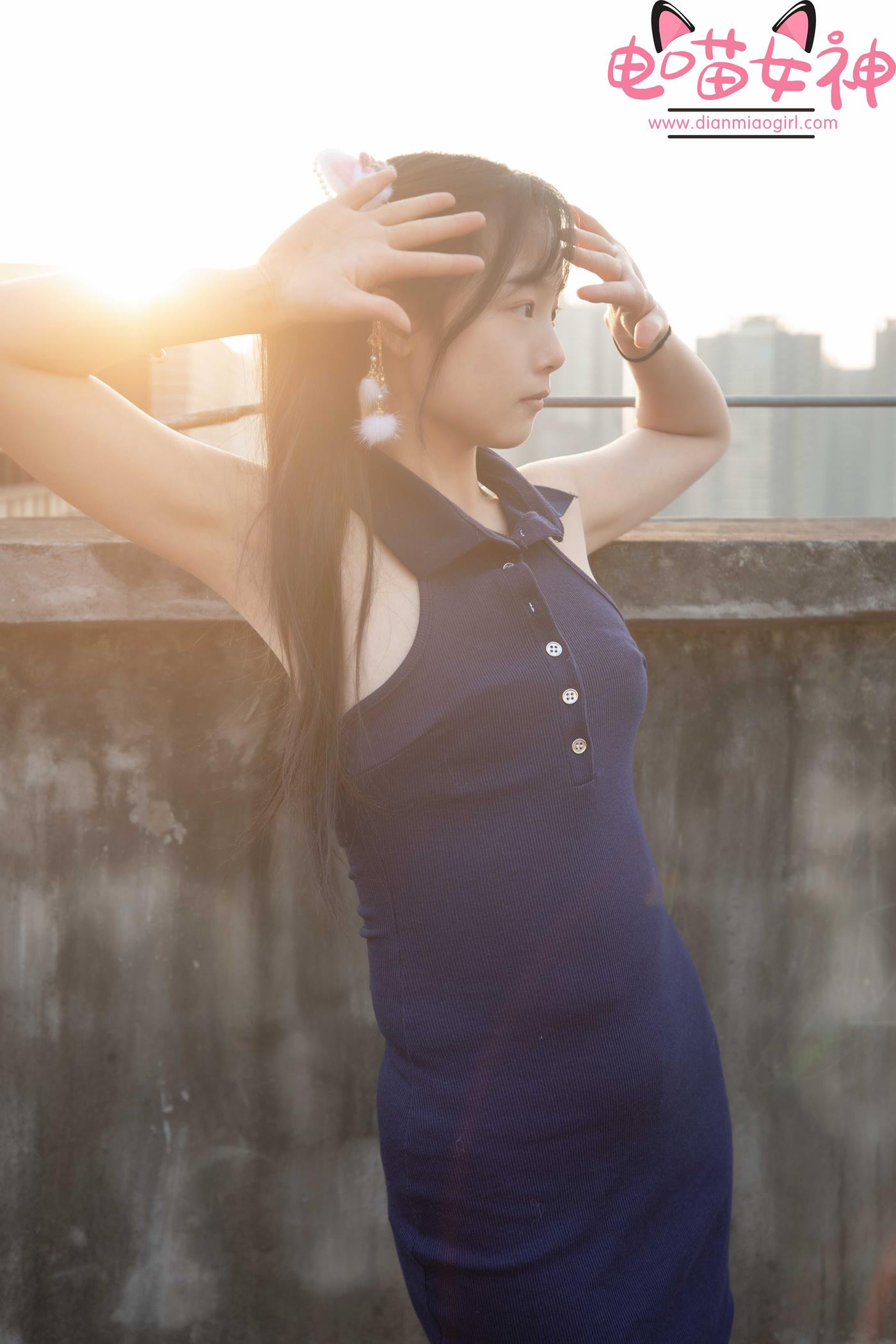 图片[44]-电喵女神 NO.007 灵唯 天台[54P] – 速更版-美库