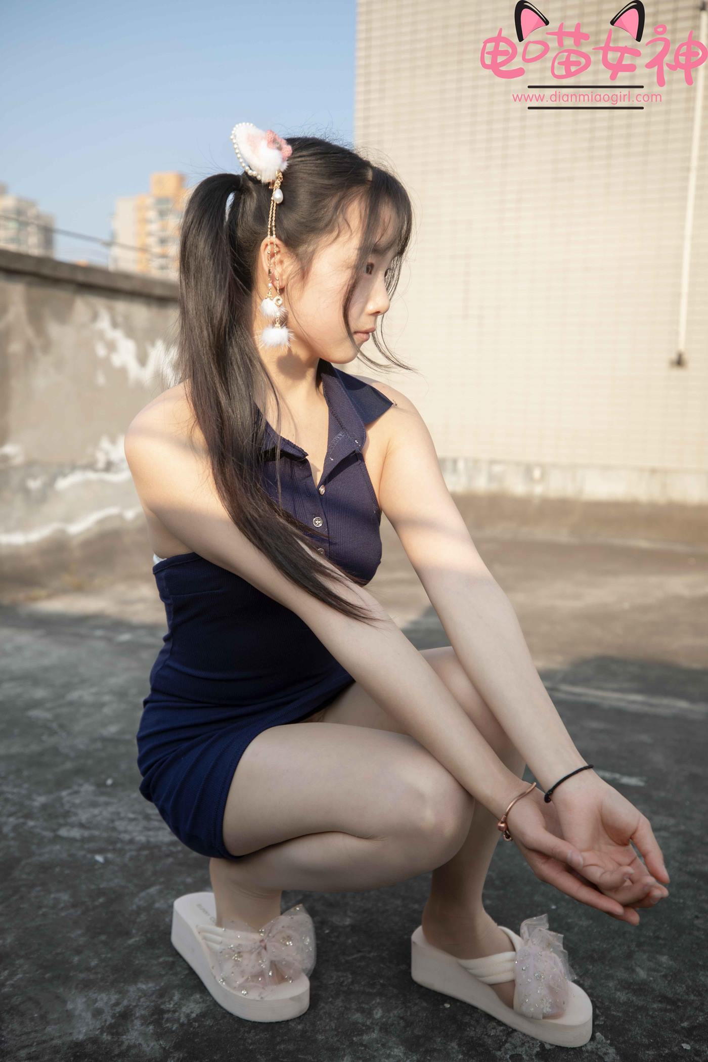 图片[49]-电喵女神 NO.007 灵唯 天台[54P] – 速更版-美库