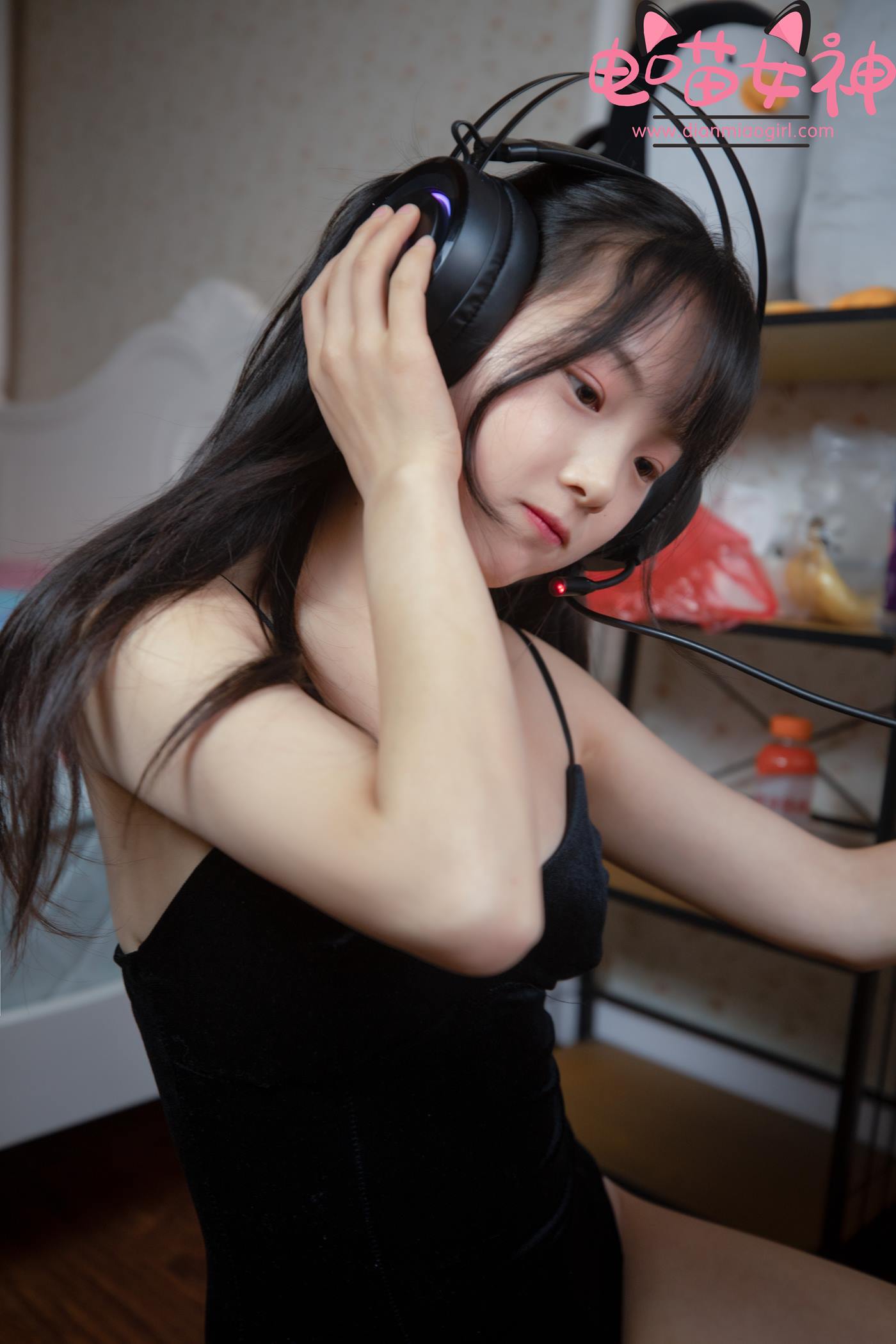 图片[16]-电喵女神 008 灵唯 黑纱王者 [17P] – 速更版-美库