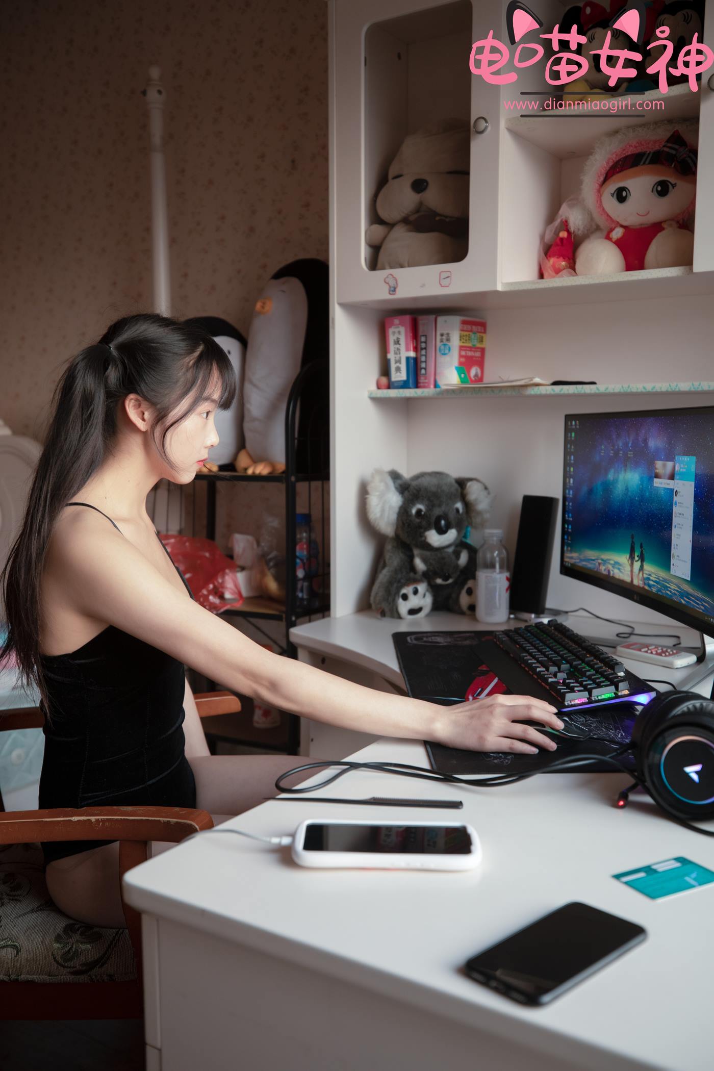 图片[18]-电喵女神 008 灵唯 黑纱王者 [17P] – 速更版-美库