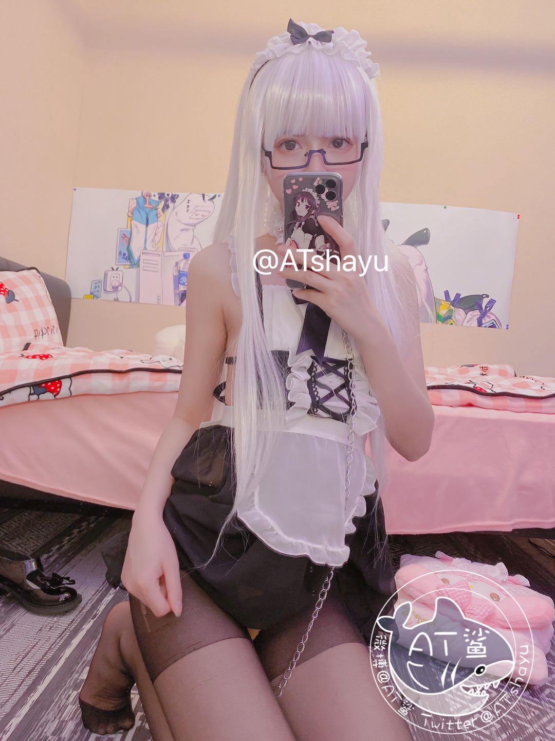 图片[10]-AT鲨 –  女仆开档袜 [19P] – 速更版-美库