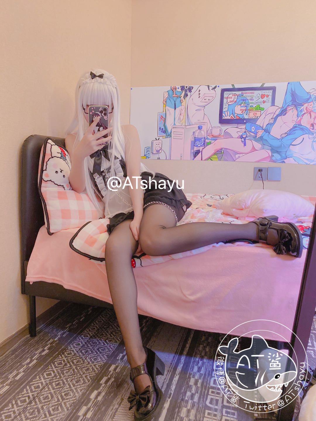 图片[18]-AT鲨 –  女仆开档袜 [19P] – 速更版-美库