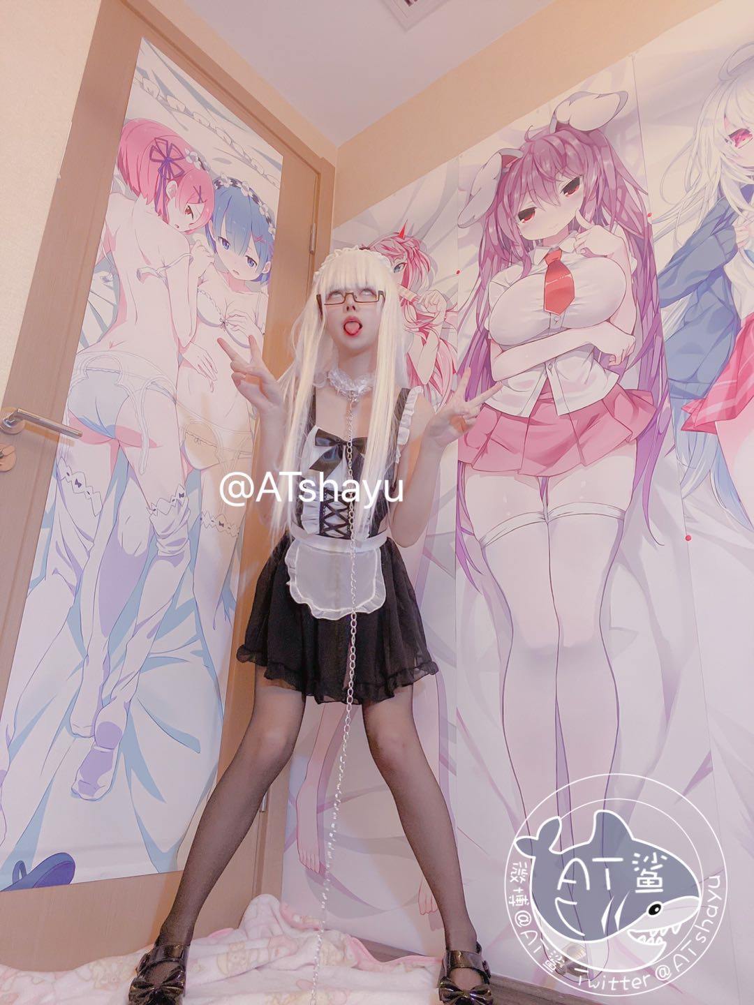 图片[20]-AT鲨 –  女仆开档袜 [19P] – 速更版-美库