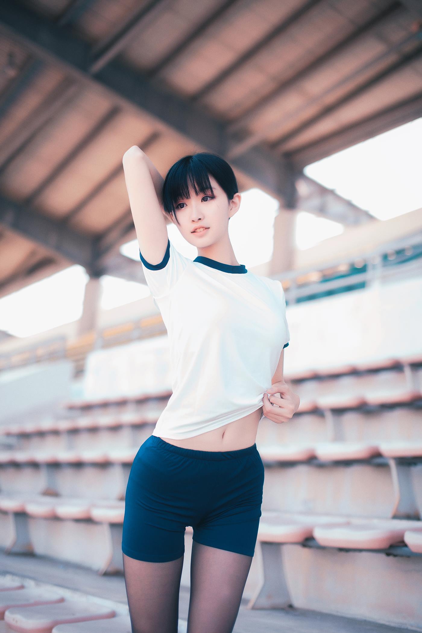 图片[12]-沧霁桔梗  – 黑丝体操服[53P] – 速更版-美库