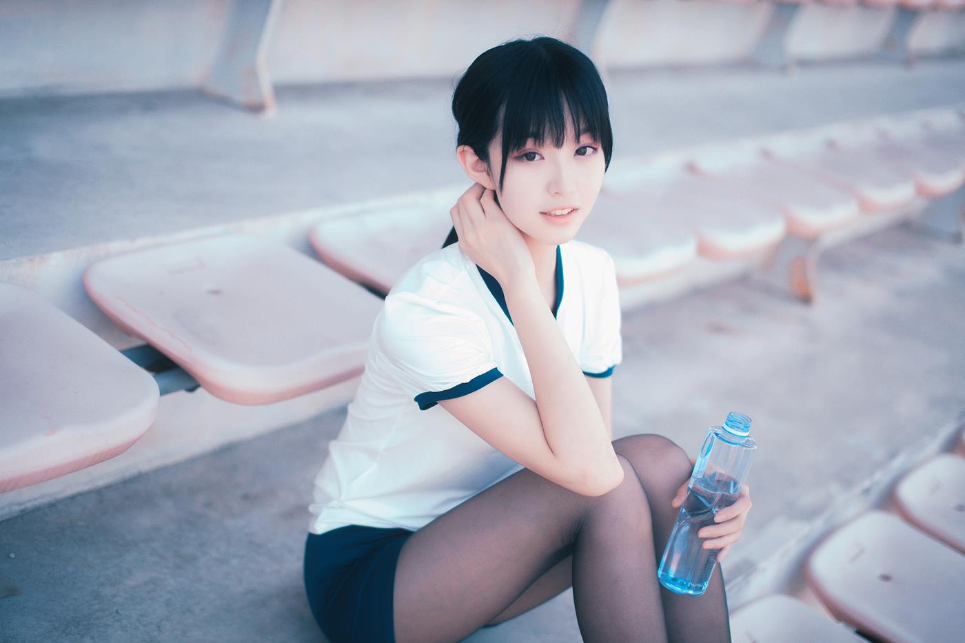 图片[14]-沧霁桔梗  – 黑丝体操服[53P] – 速更版-美库