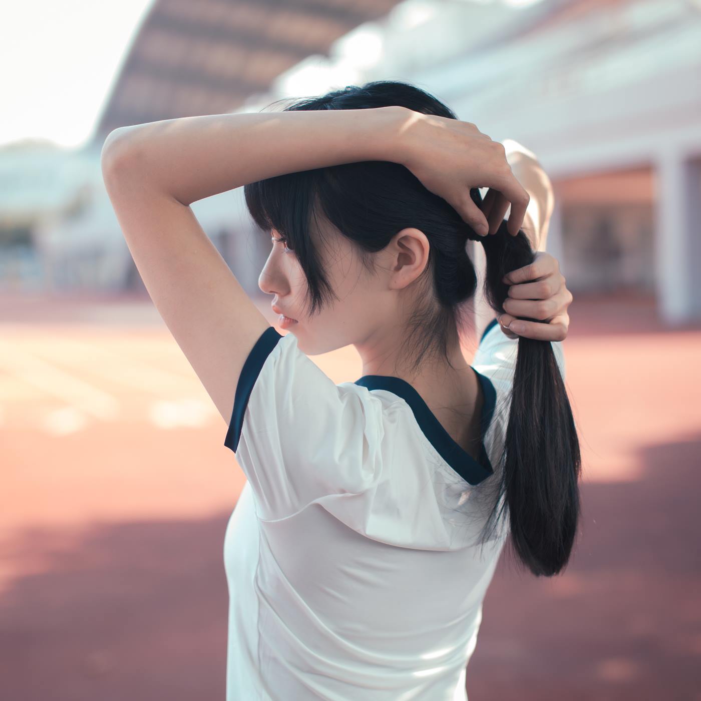 图片[16]-沧霁桔梗  – 黑丝体操服[53P] – 速更版-美库