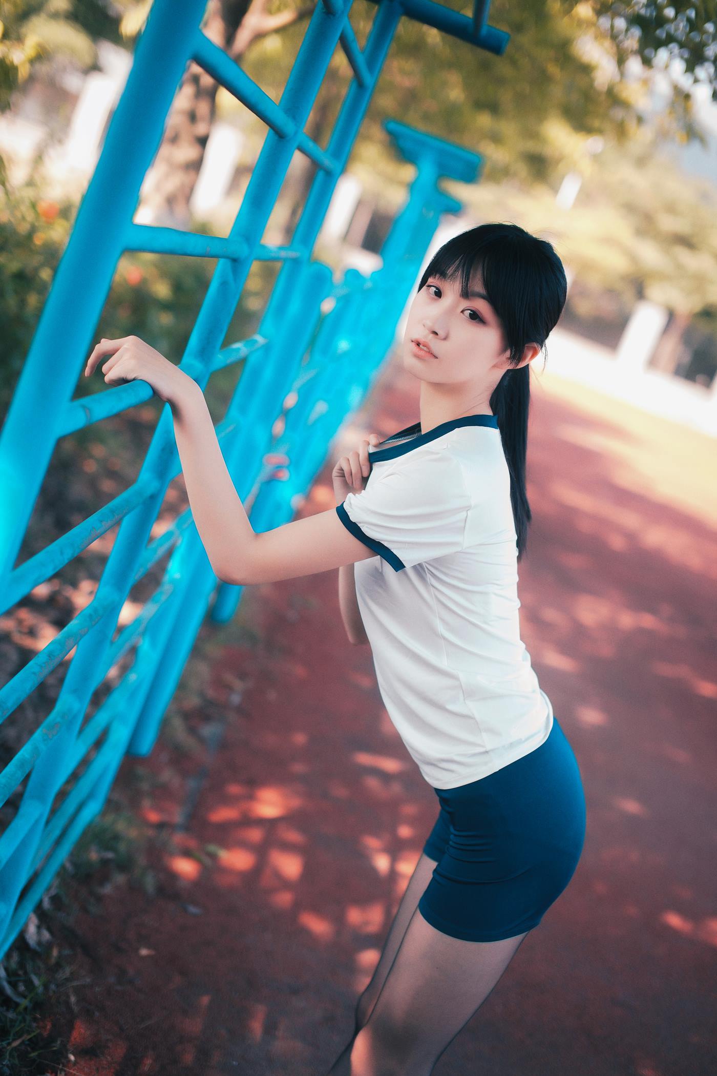 图片[17]-沧霁桔梗  – 黑丝体操服[53P] – 速更版-美库