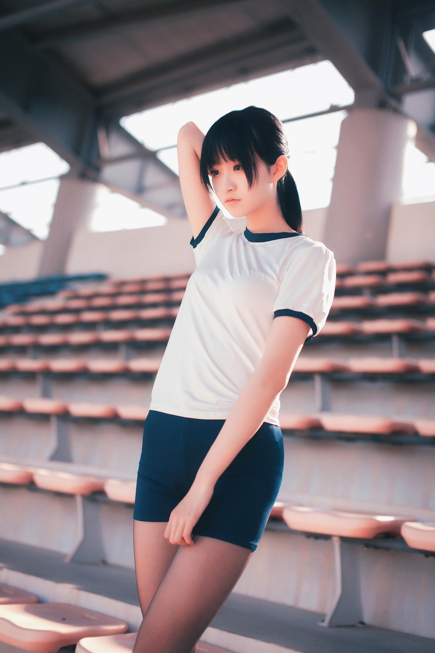 图片[32]-沧霁桔梗  – 黑丝体操服[53P] – 速更版-美库