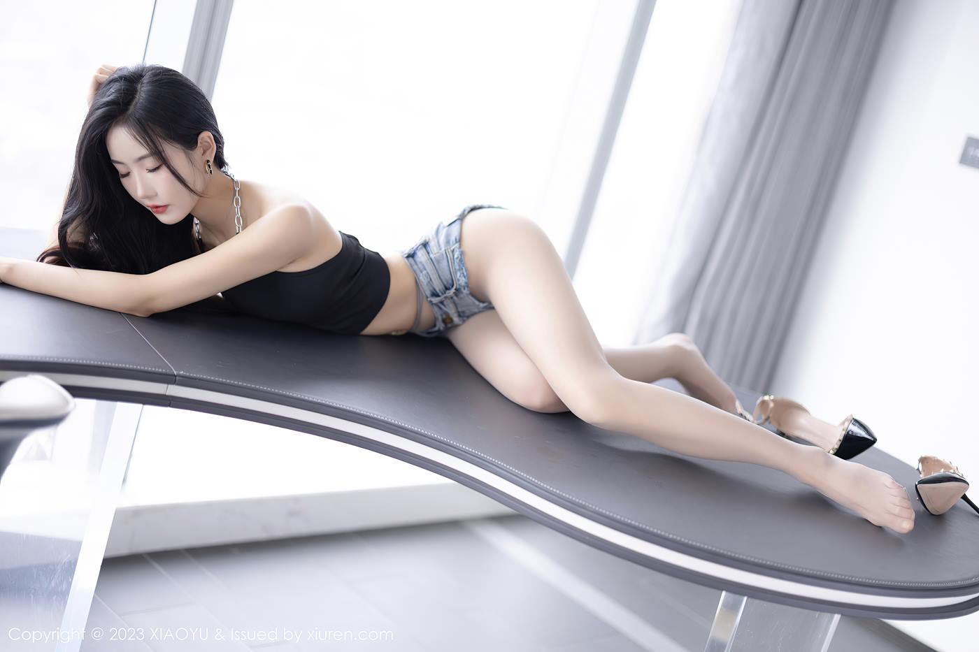 图片[13]-[XIAOYU语画界] 2023.04.25 VOL.1015 苏苏阿 牛仔裤美腿[32+1P] – 速更版-美库