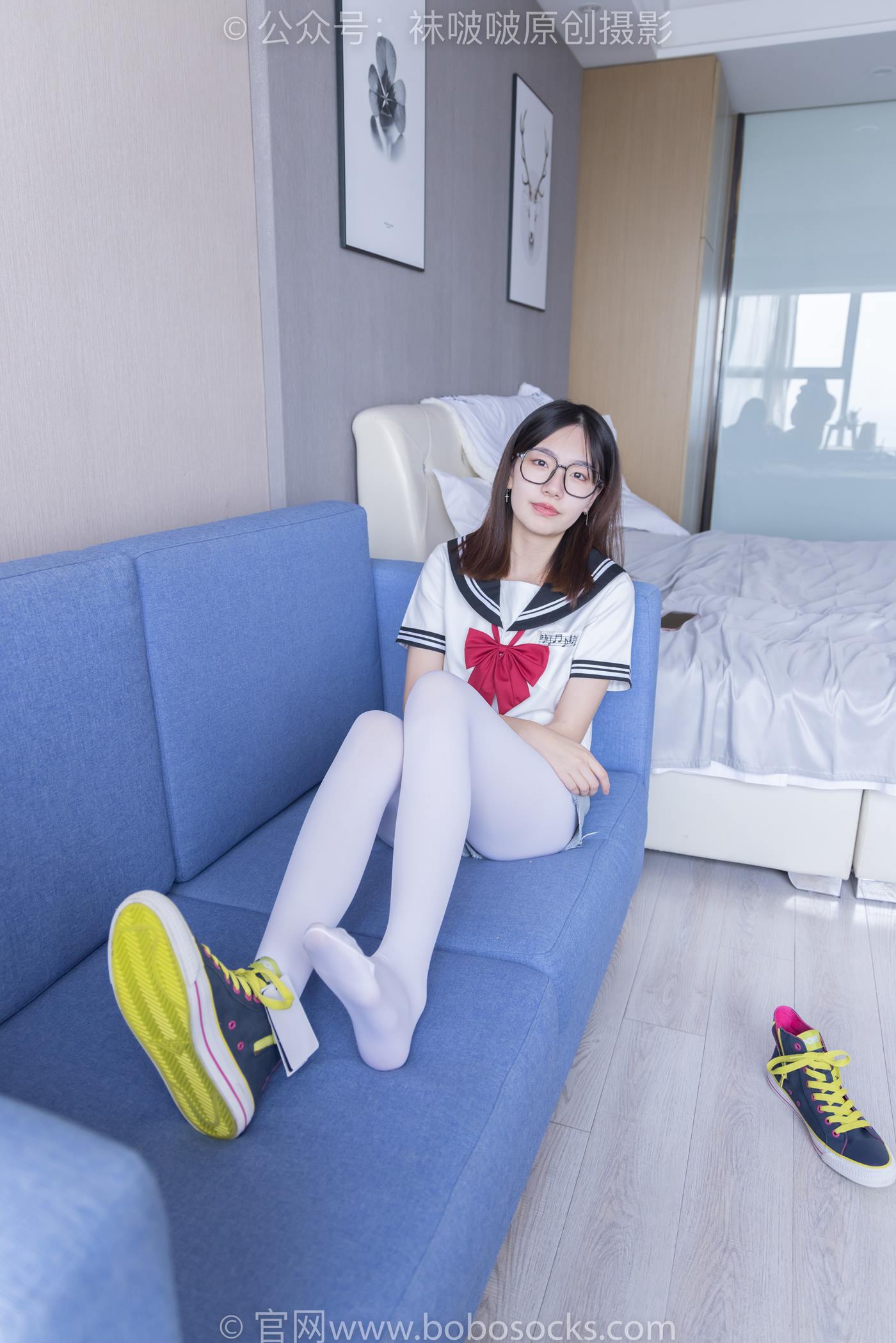 图片[50]-[BoBoSocks袜啵啵]NO.215 小甜豆-三双帆布鞋板鞋、厚白丝、黑丝[144P] – 速更版-美库
