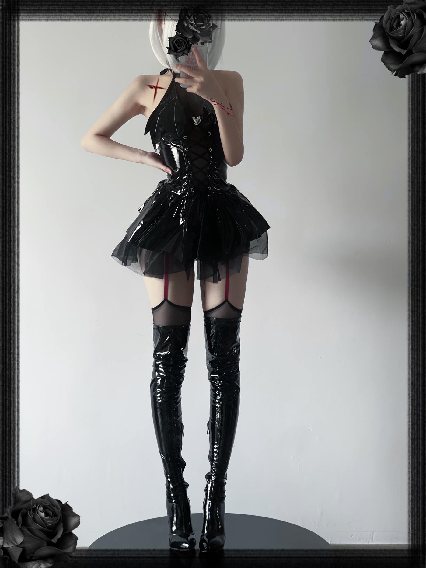 图片[18]-幼愛youmeko  – 吊带袜恶魔[38P] – 速更版-美库