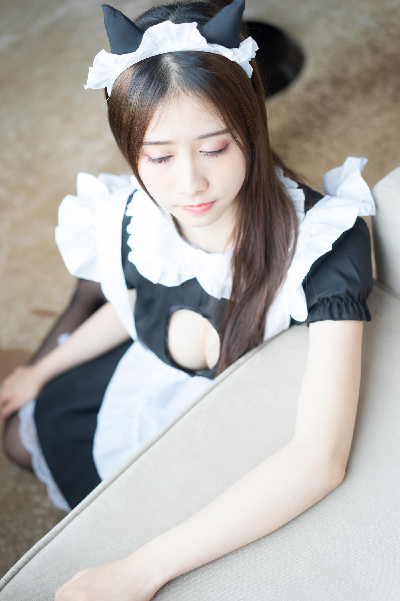 图片[23]-一只小仙若 – 黑丝女仆[67P] – 速更版-美库