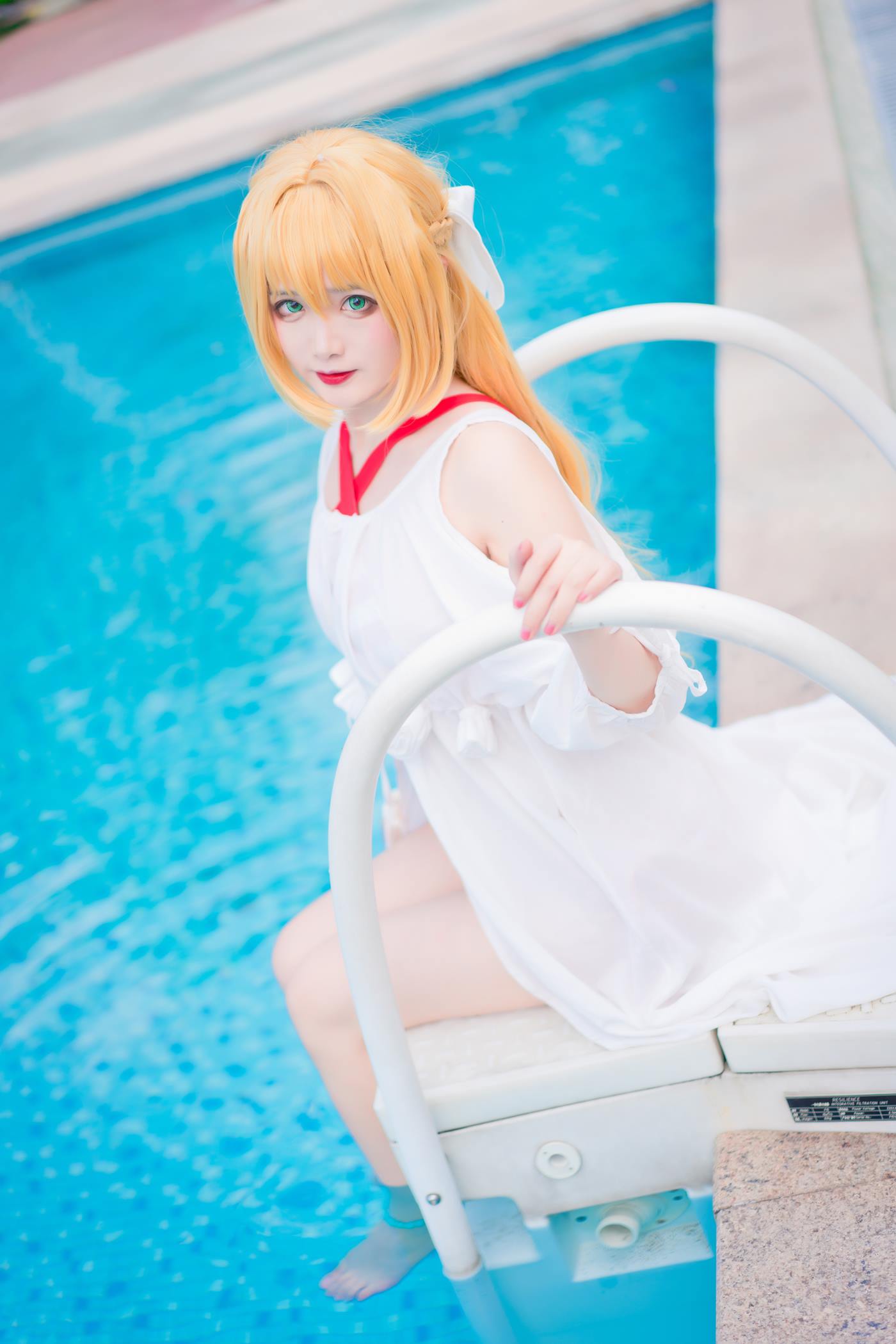 图片[15]-七海抹茶酱  – 尼禄泳装[17P] – 速更版-美库