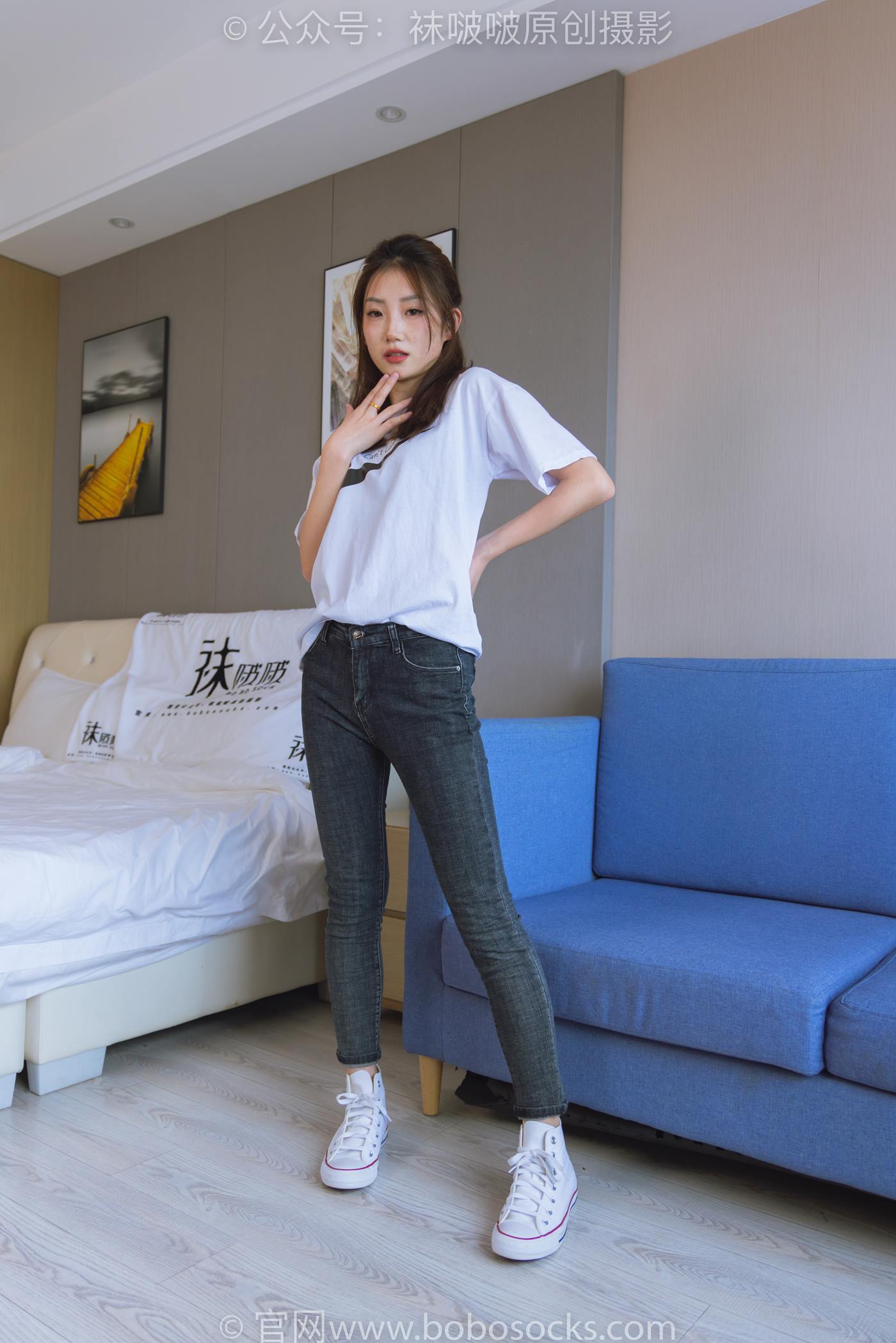 图片[10]-[BoBoSocks袜啵啵]NO.220 小沫-两双板鞋、短肉丝、裸足[140P] – 速更版-美库