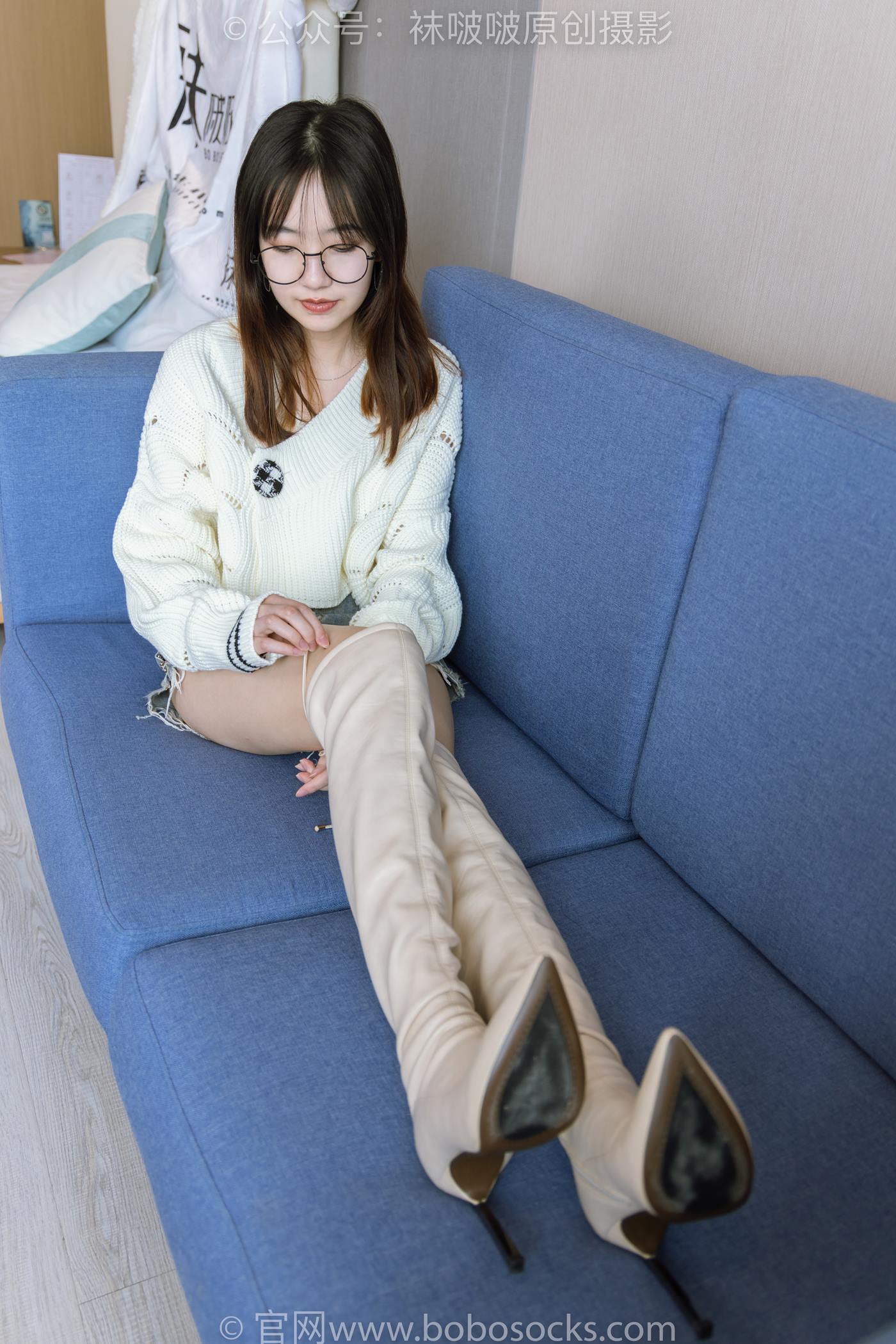 图片[22]-[BoBoSocks袜啵啵]NO.222 小甜豆-长靴、白棉袜、裸足[180P] – 速更版-美库