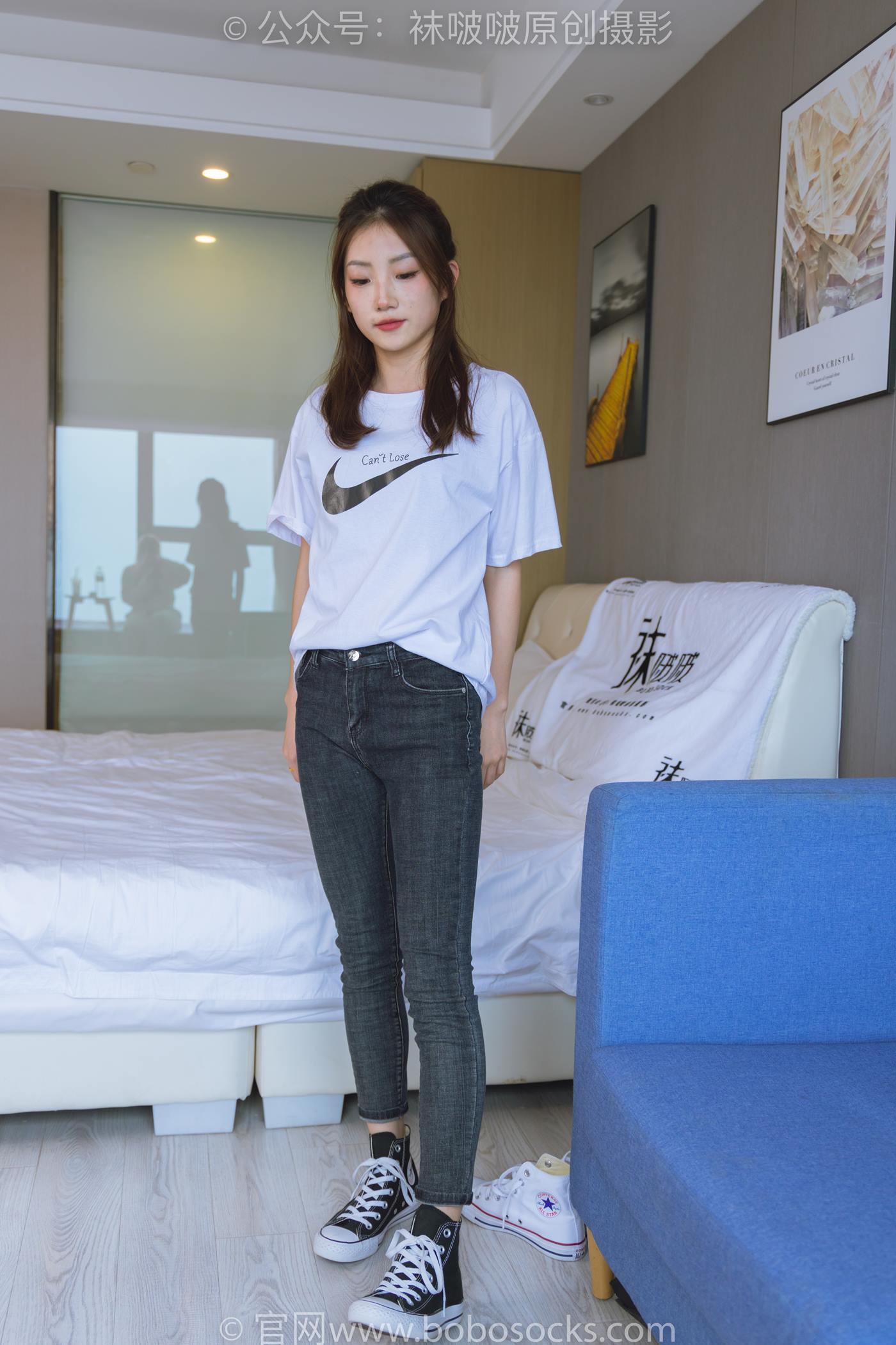 图片[39]-[BoBoSocks袜啵啵]NO.220 小沫-两双板鞋、短肉丝、裸足[140P] – 速更版-美库