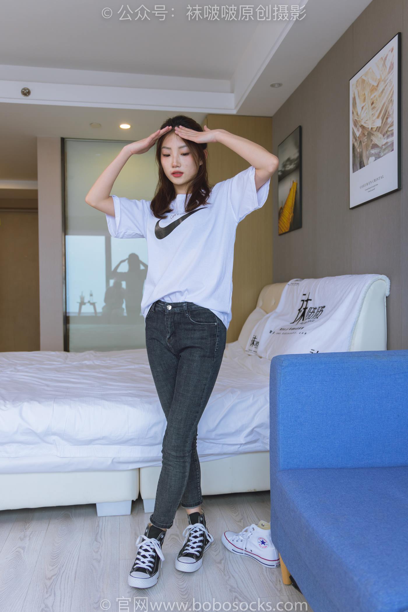 图片[43]-[BoBoSocks袜啵啵]NO.220 小沫-两双板鞋、短肉丝、裸足[140P] – 速更版-美库