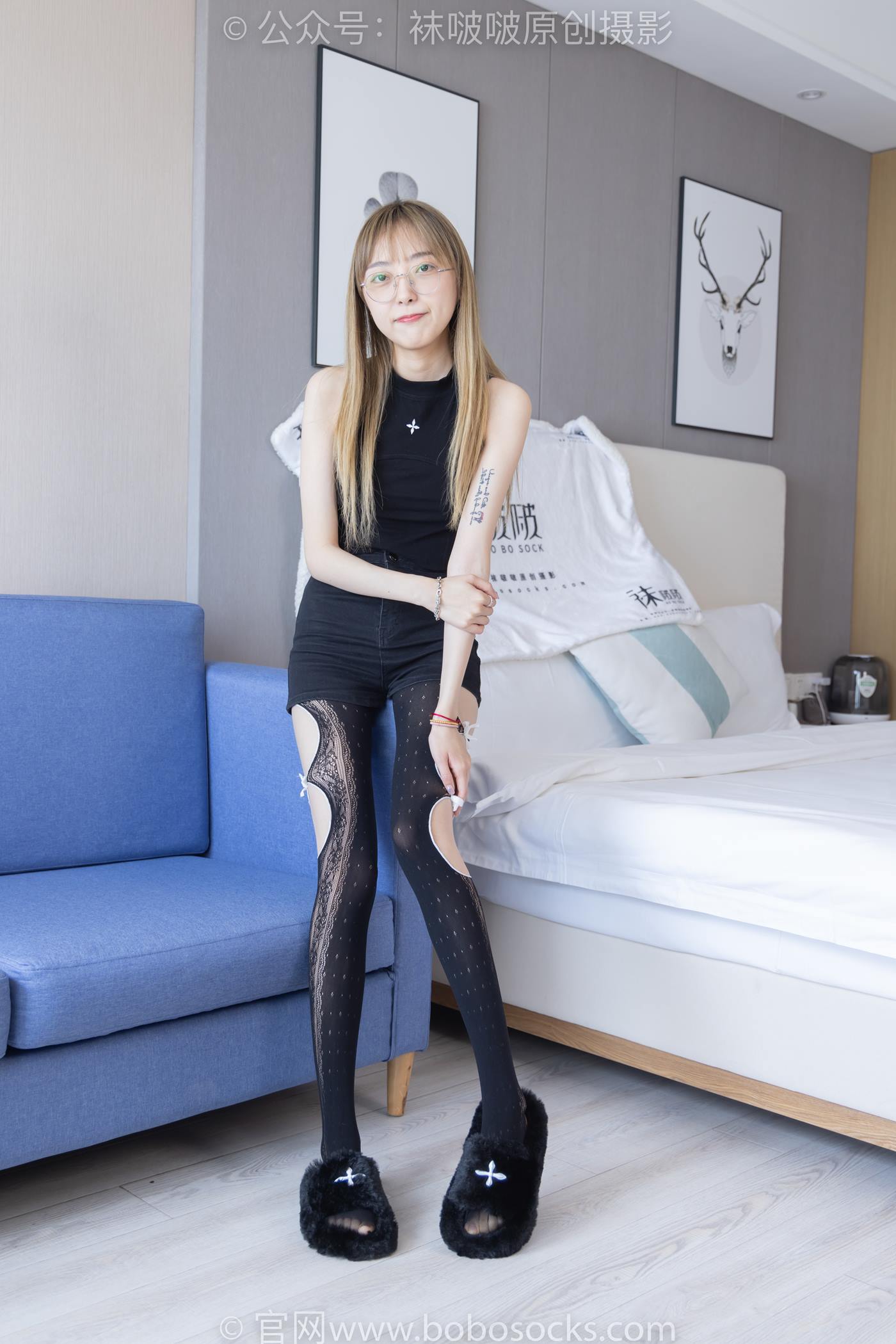 图片[132]-[BoBoSocks袜啵啵]NO.219 稚予-板鞋、拖鞋、厚黑丝、蕾丝黑丝[140P] – 速更版-美库