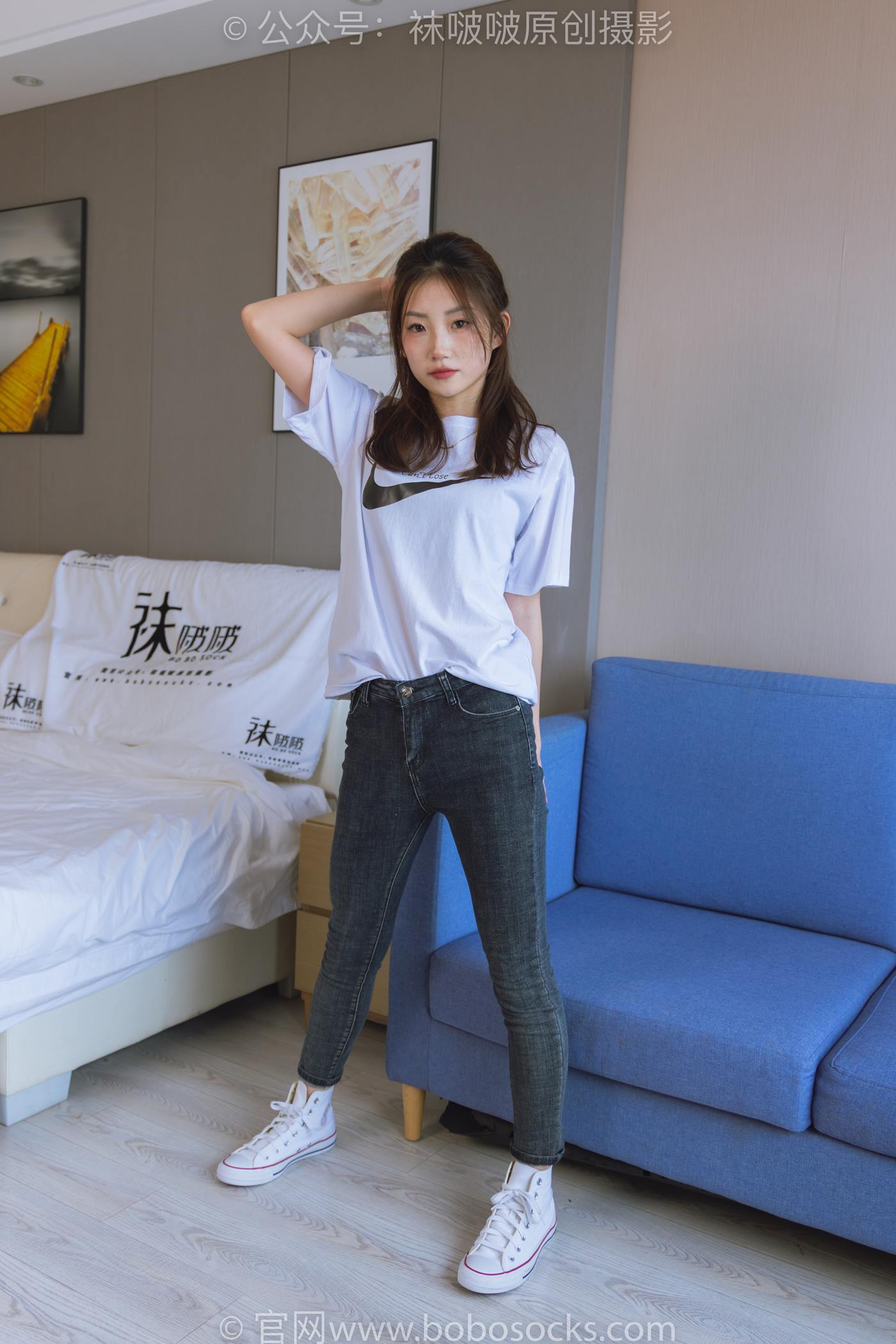 图片[132]-[BoBoSocks袜啵啵]NO.220 小沫-两双板鞋、短肉丝、裸足[140P] – 速更版-美库