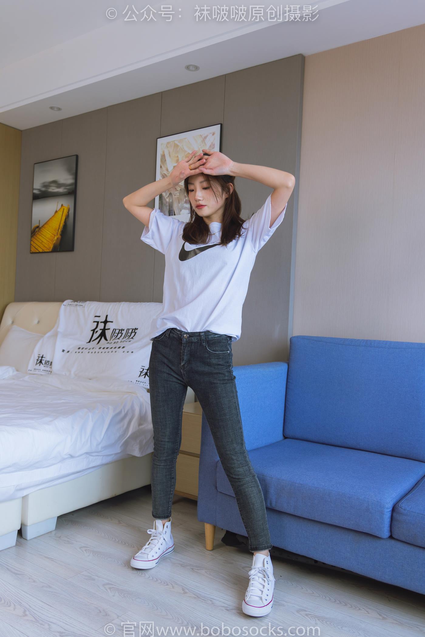 图片[133]-[BoBoSocks袜啵啵]NO.220 小沫-两双板鞋、短肉丝、裸足[140P] – 速更版-美库