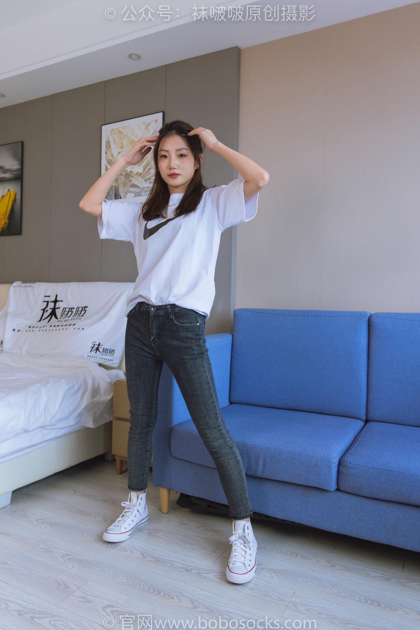 图片[140]-[BoBoSocks袜啵啵]NO.220 小沫-两双板鞋、短肉丝、裸足[140P] – 速更版-美库