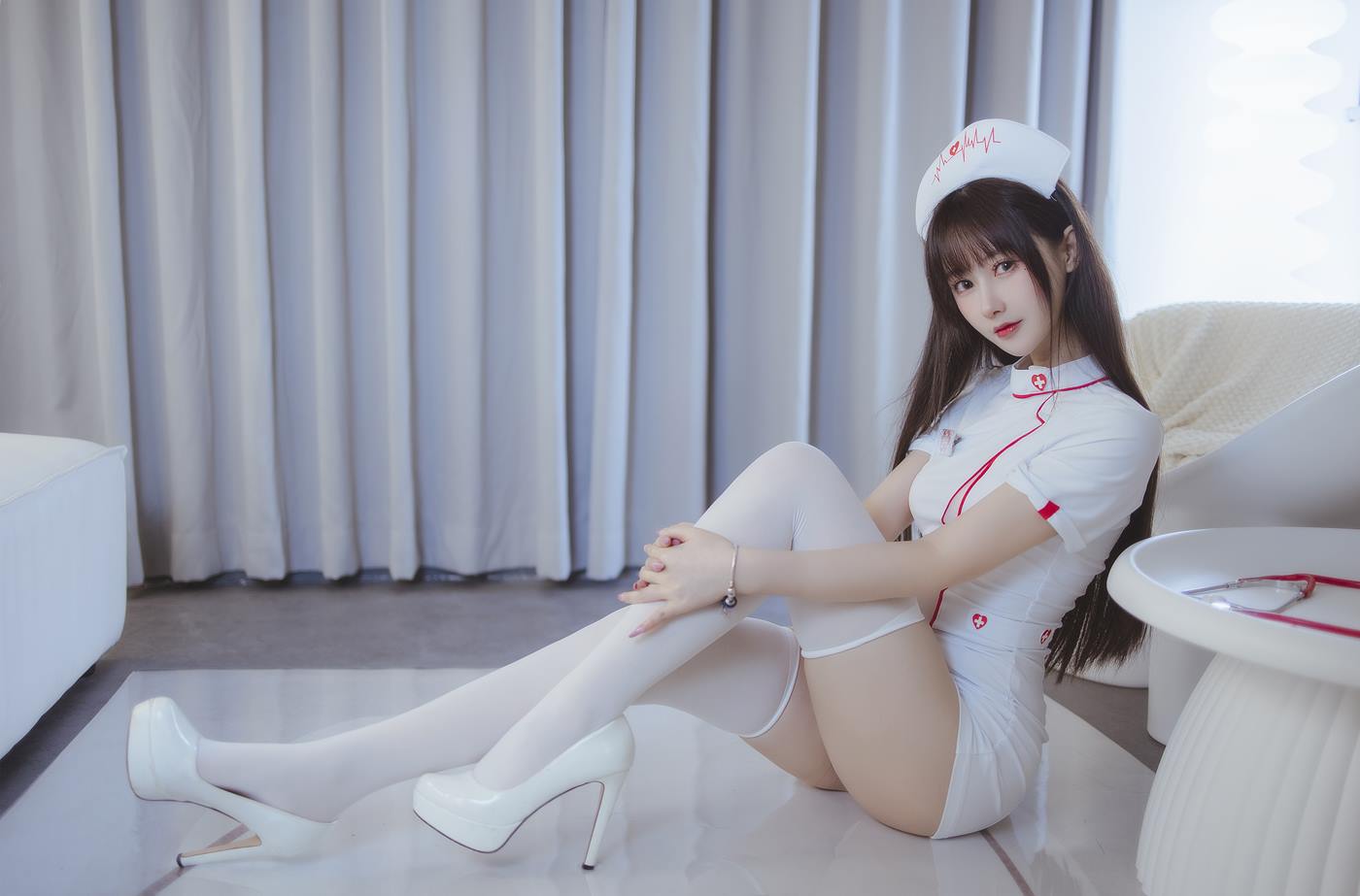 图片[16]-羽生三未图集 NO.011 – 护士[16P] – 速更版-美库