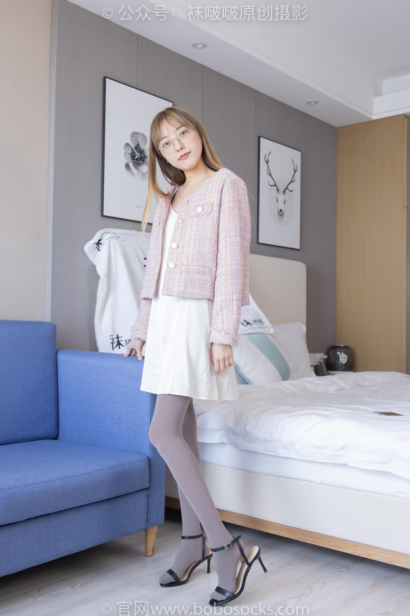图片[38]-[BoBoSocks袜啵啵]NO.225 稚予-两双高跟鞋、厚灰丝[150P] – 速更版-美库