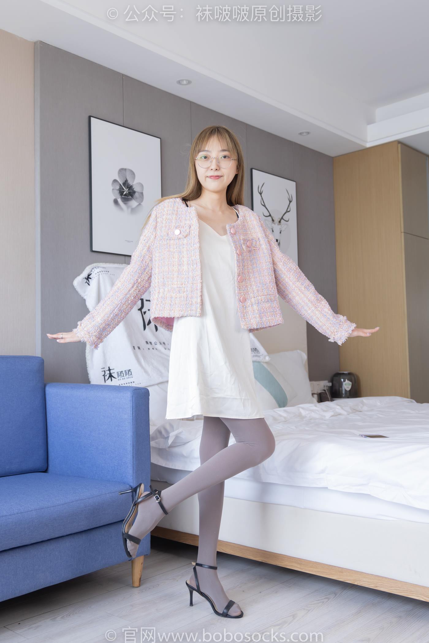 图片[42]-[BoBoSocks袜啵啵]NO.225 稚予-两双高跟鞋、厚灰丝[150P] – 速更版-美库