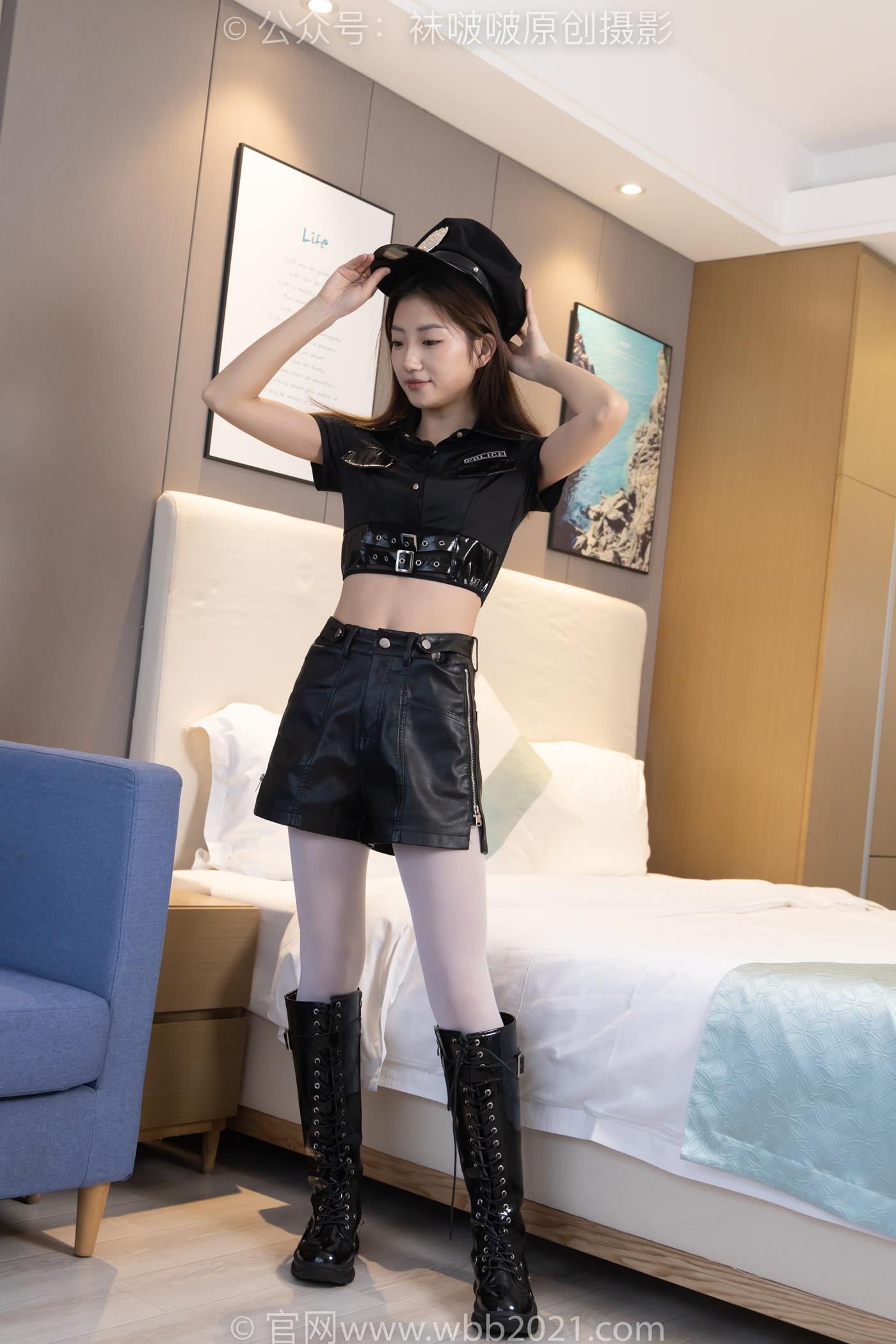 图片[14]-[BoBoSocks袜啵啵]NO.232 小沫-骑士靴、厚白丝、小女警[140P] – 速更版-美库