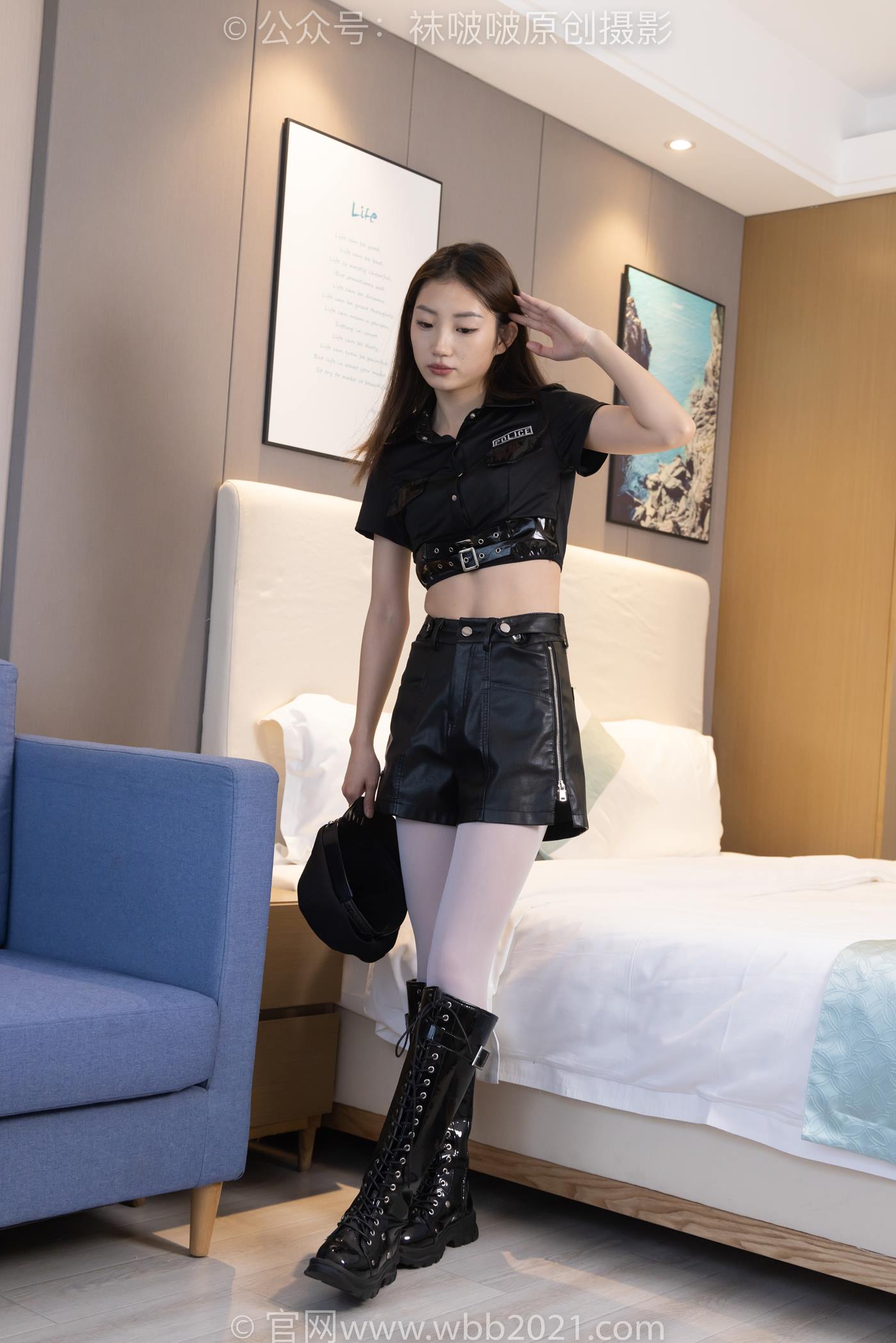 图片[20]-[BoBoSocks袜啵啵]NO.232 小沫-骑士靴、厚白丝、小女警[140P] – 速更版-美库