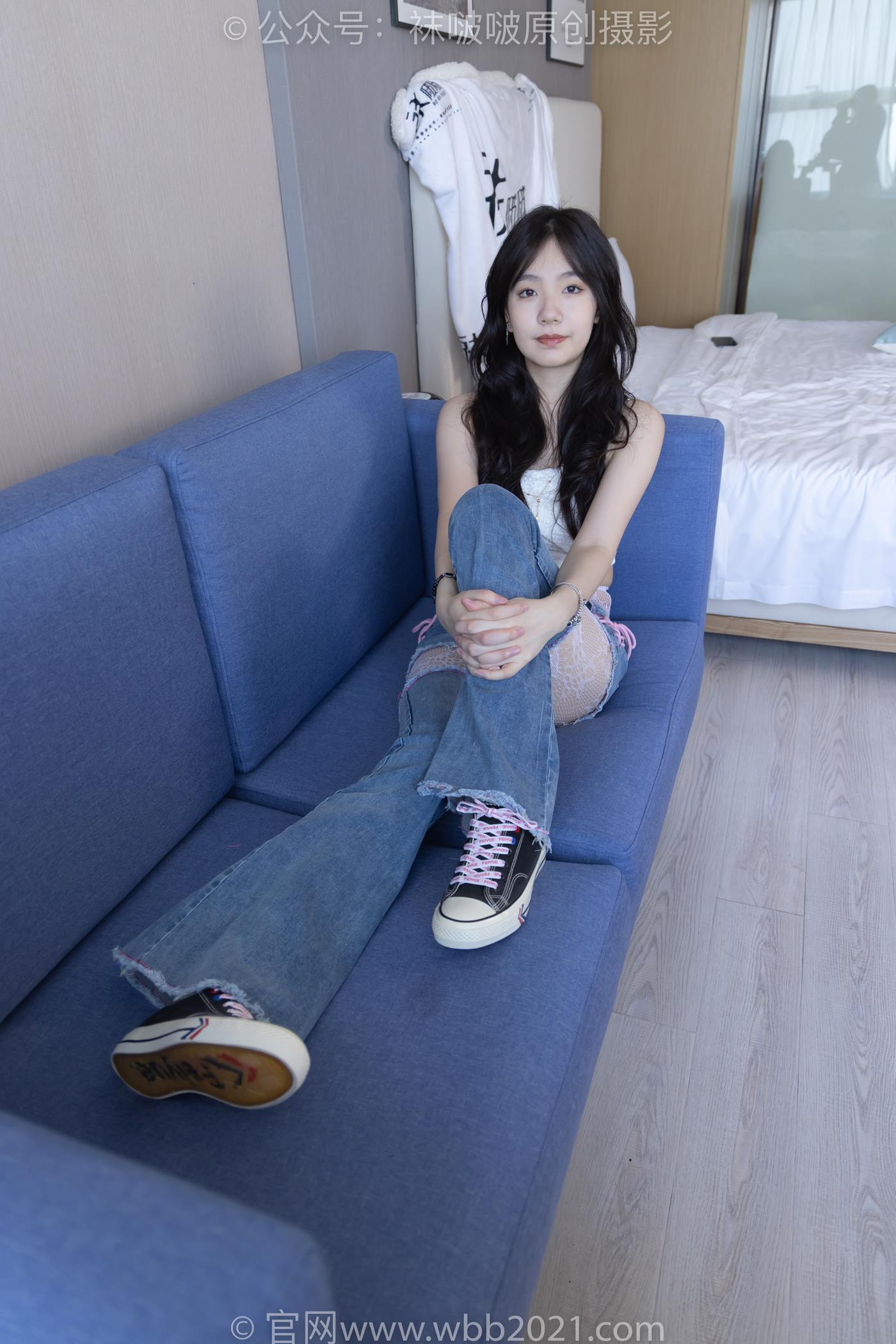 图片[48]-[BoBoSocks袜啵啵]NO.231 小甜豆-板鞋、白色蕾丝袜、可拆卸牛仔裤、裤里丝[154P] – 速更版-美库