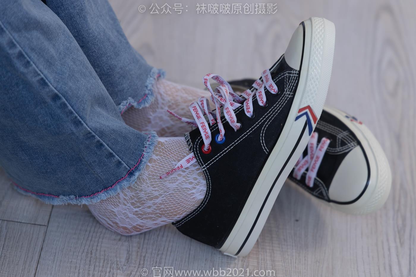 图片[69]-[BoBoSocks袜啵啵]NO.231 小甜豆-板鞋、白色蕾丝袜、可拆卸牛仔裤、裤里丝[154P] – 速更版-美库