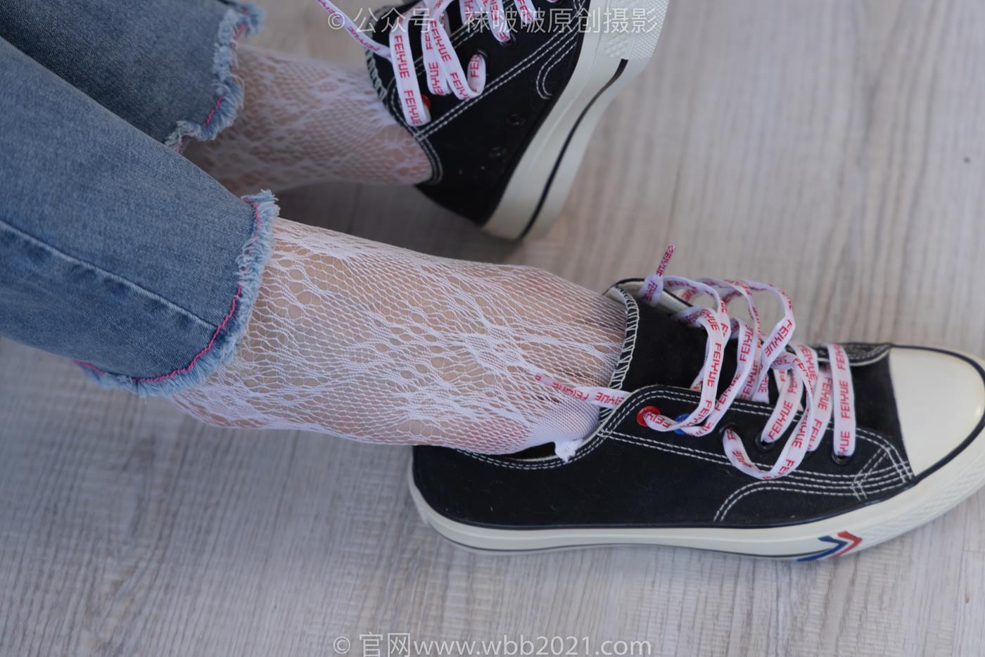 图片[70]-[BoBoSocks袜啵啵]NO.231 小甜豆-板鞋、白色蕾丝袜、可拆卸牛仔裤、裤里丝[154P] – 速更版-美库